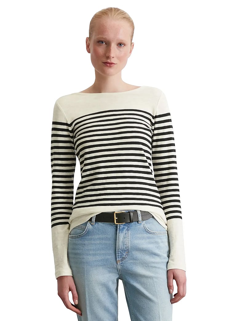 Marc O'Polo - T-SHIRTS LONG SLEEVE - långärmade toppar - multi/ black - 0