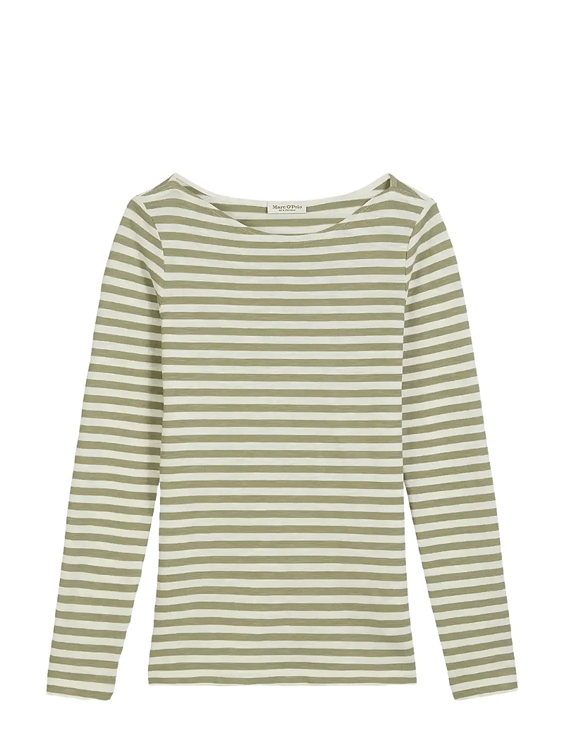 Marc O'Polo - T-SHIRTS LONG SLEEVE - langærmede toppe - multi/ smooth sage - 1