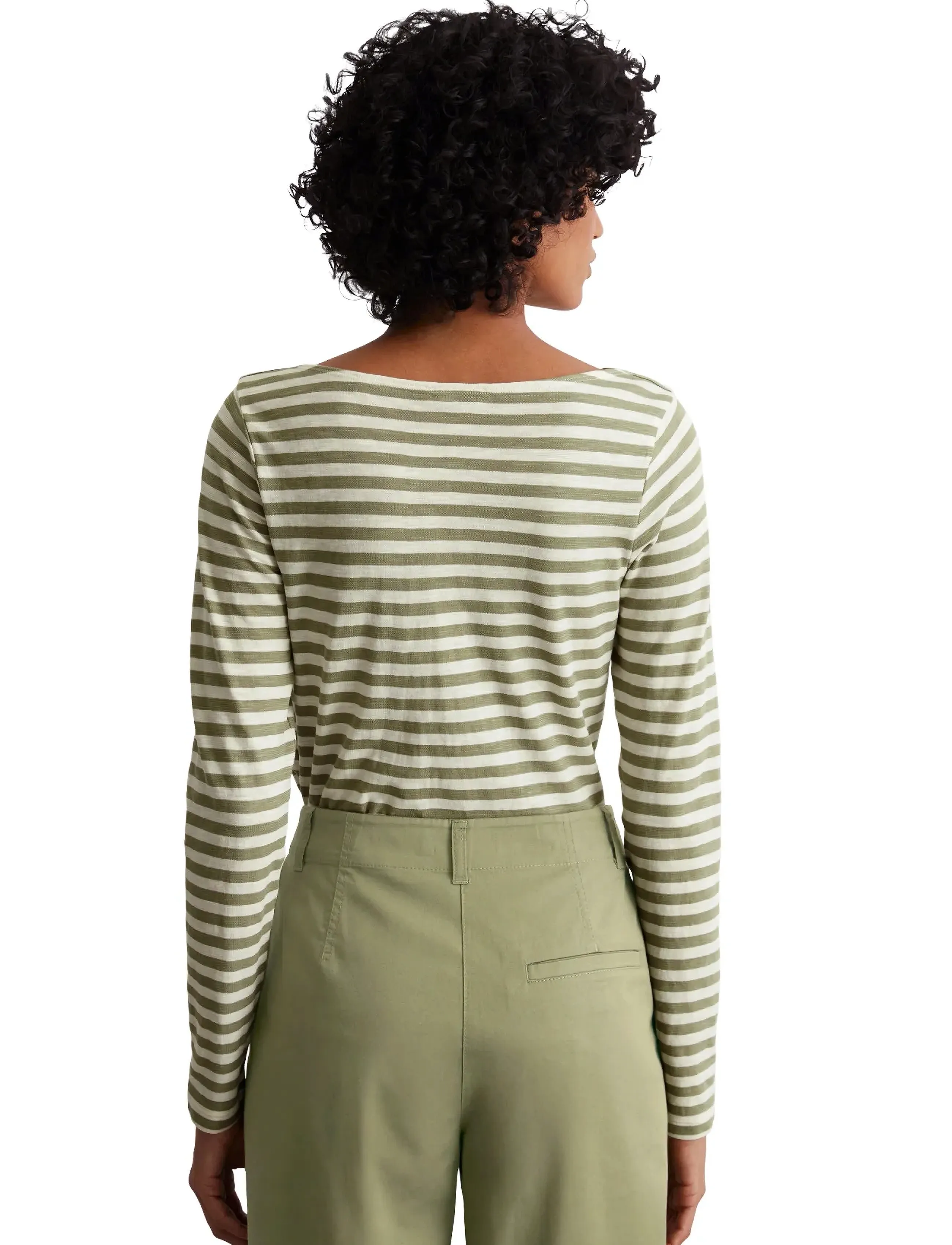 Marc O'Polo - T-SHIRTS LONG SLEEVE - topy z długimi rękawami - multi/ smooth sage - 2
