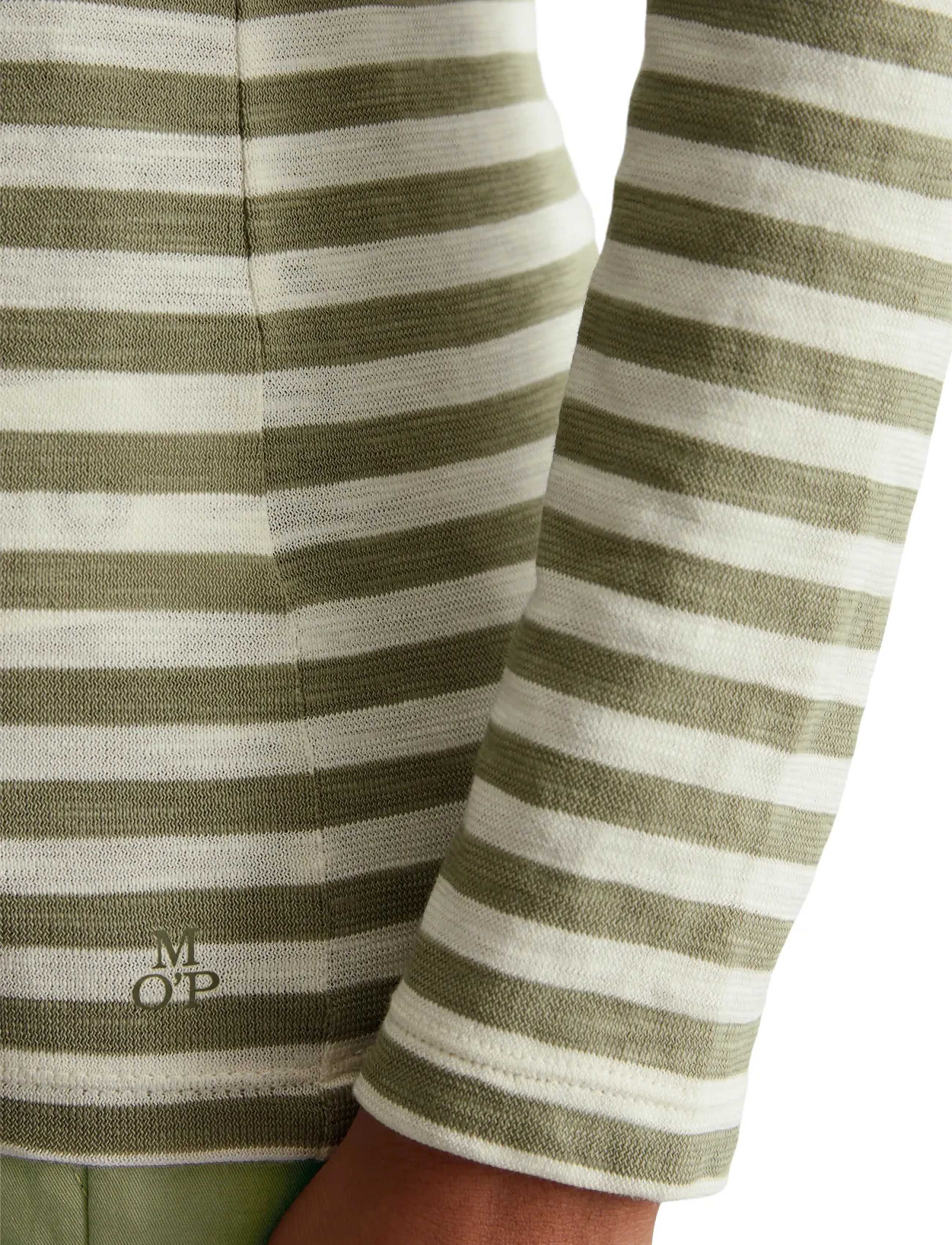 Marc O'Polo - T-SHIRTS LONG SLEEVE - topy z długimi rękawami - multi/ smooth sage - 3