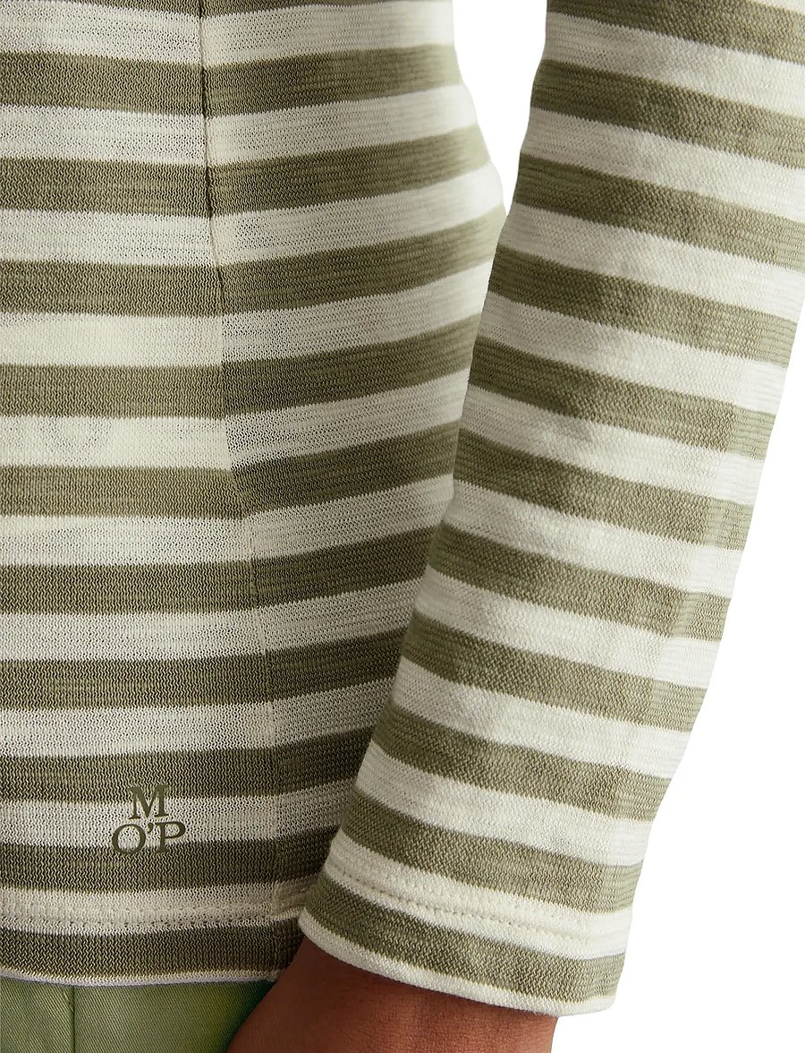 Marc O'Polo - T-SHIRTS LONG SLEEVE - topy z długimi rękawami - multi/ smooth sage - 3