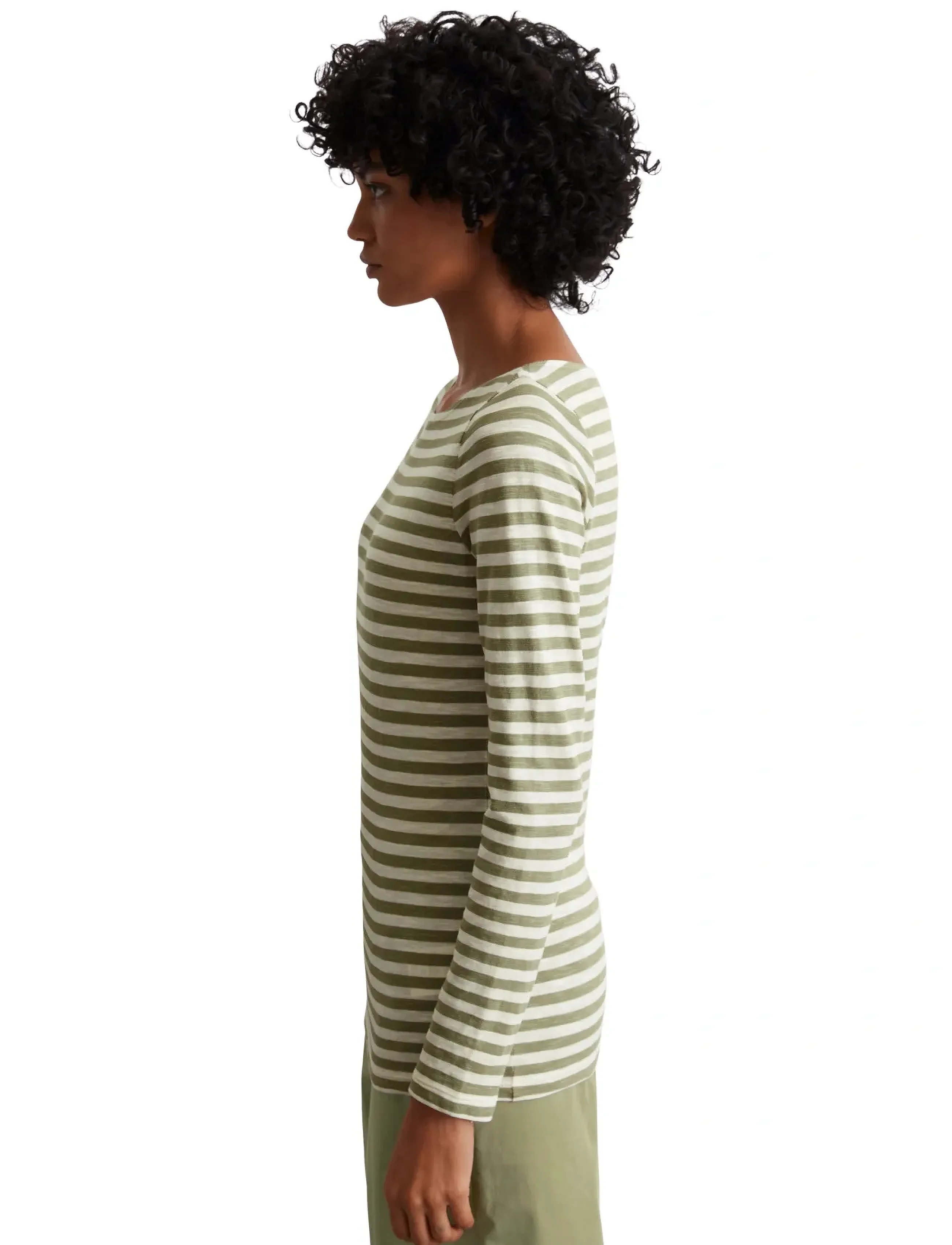 Marc O'Polo - T-SHIRTS LONG SLEEVE - topy z długimi rękawami - multi/ smooth sage - 4