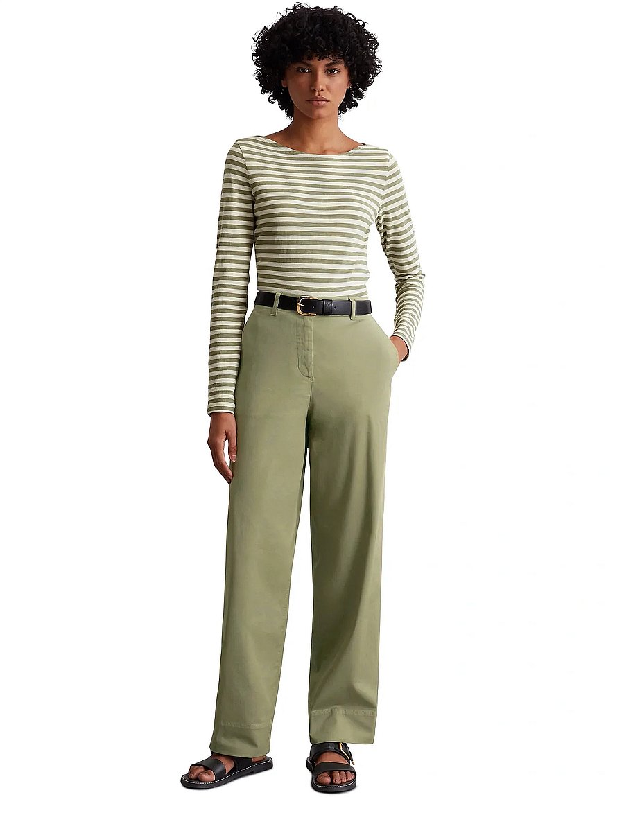 Marc O'Polo - T-SHIRTS LONG SLEEVE - topy z długimi rękawami - multi/ smooth sage - 5