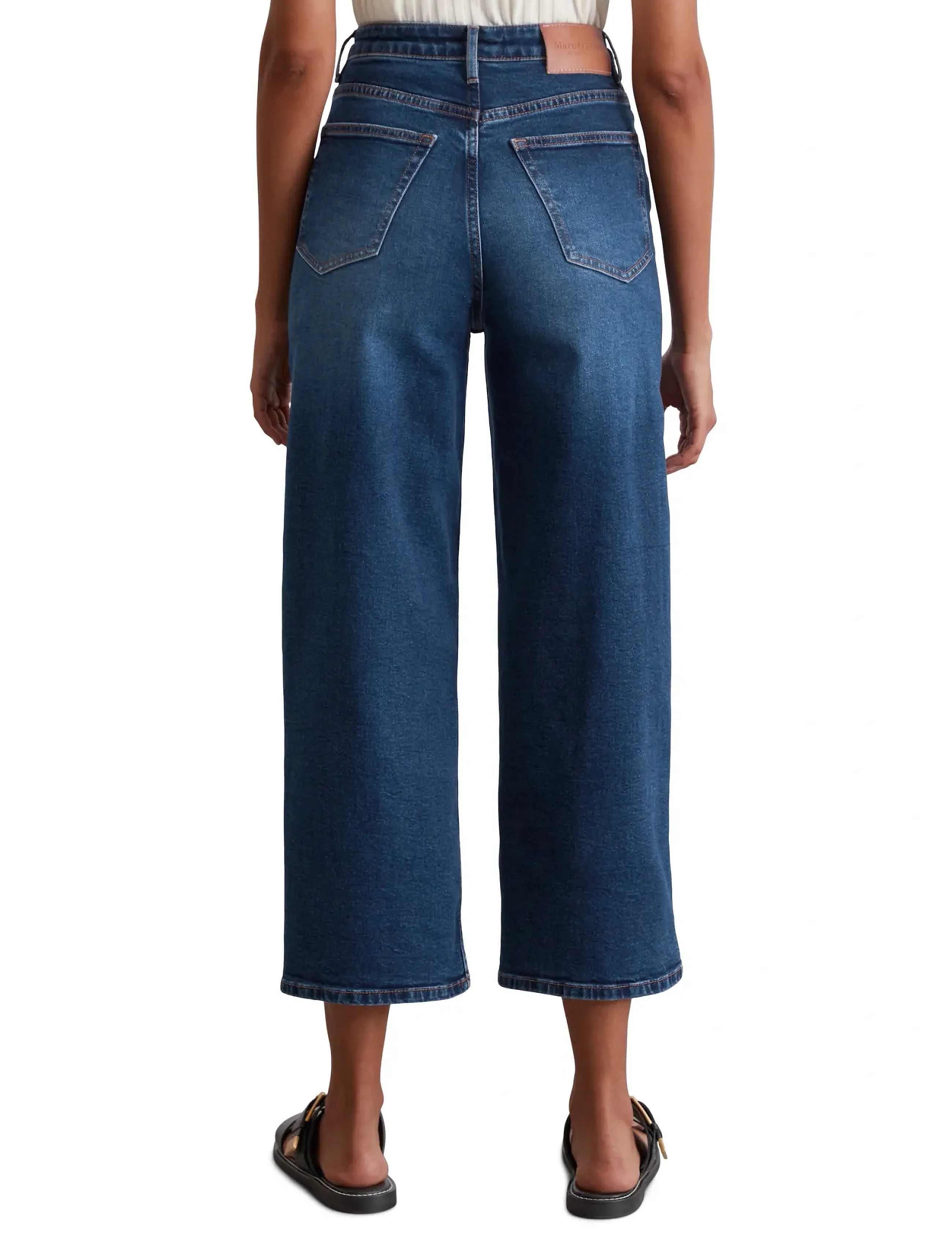 Marc O'Polo - DENIM TROUSERS - brede jeans - authentic dark sea blue wash - 2