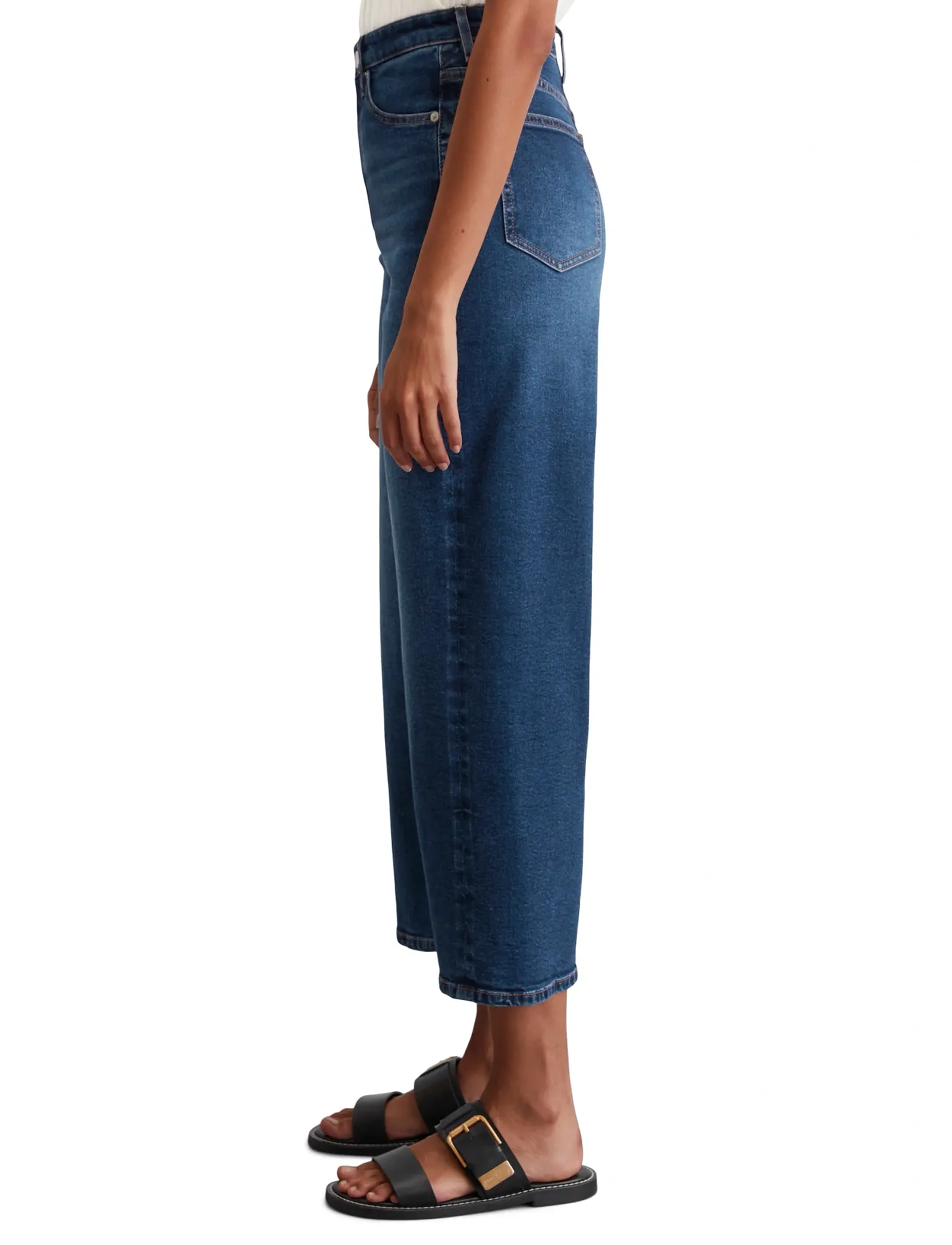 Marc O'Polo - DENIM TROUSERS - brede jeans - authentic dark sea blue wash - 4
