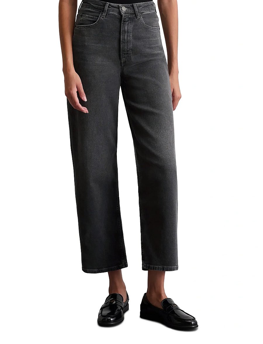 Marc O'Polo - DENIM TROUSERS - wide leg jeans - dark grey wash - 0