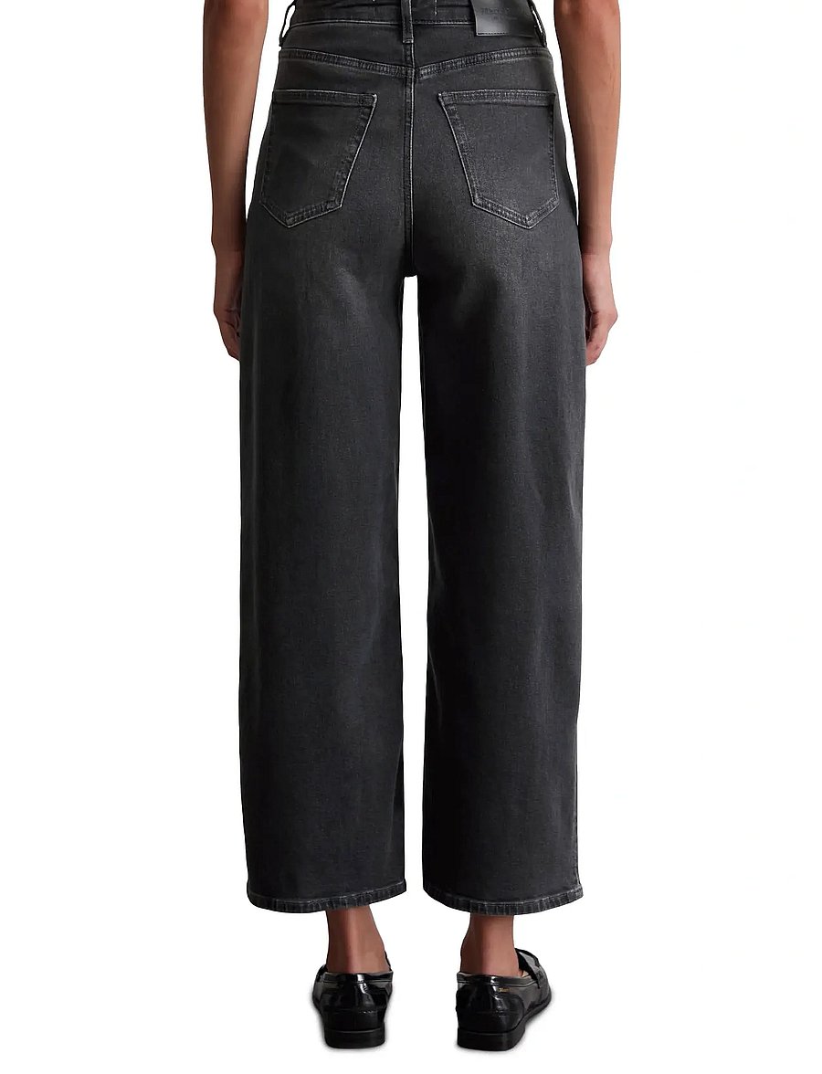 Marc O'Polo - DENIM TROUSERS - wide leg jeans - dark grey wash - 2