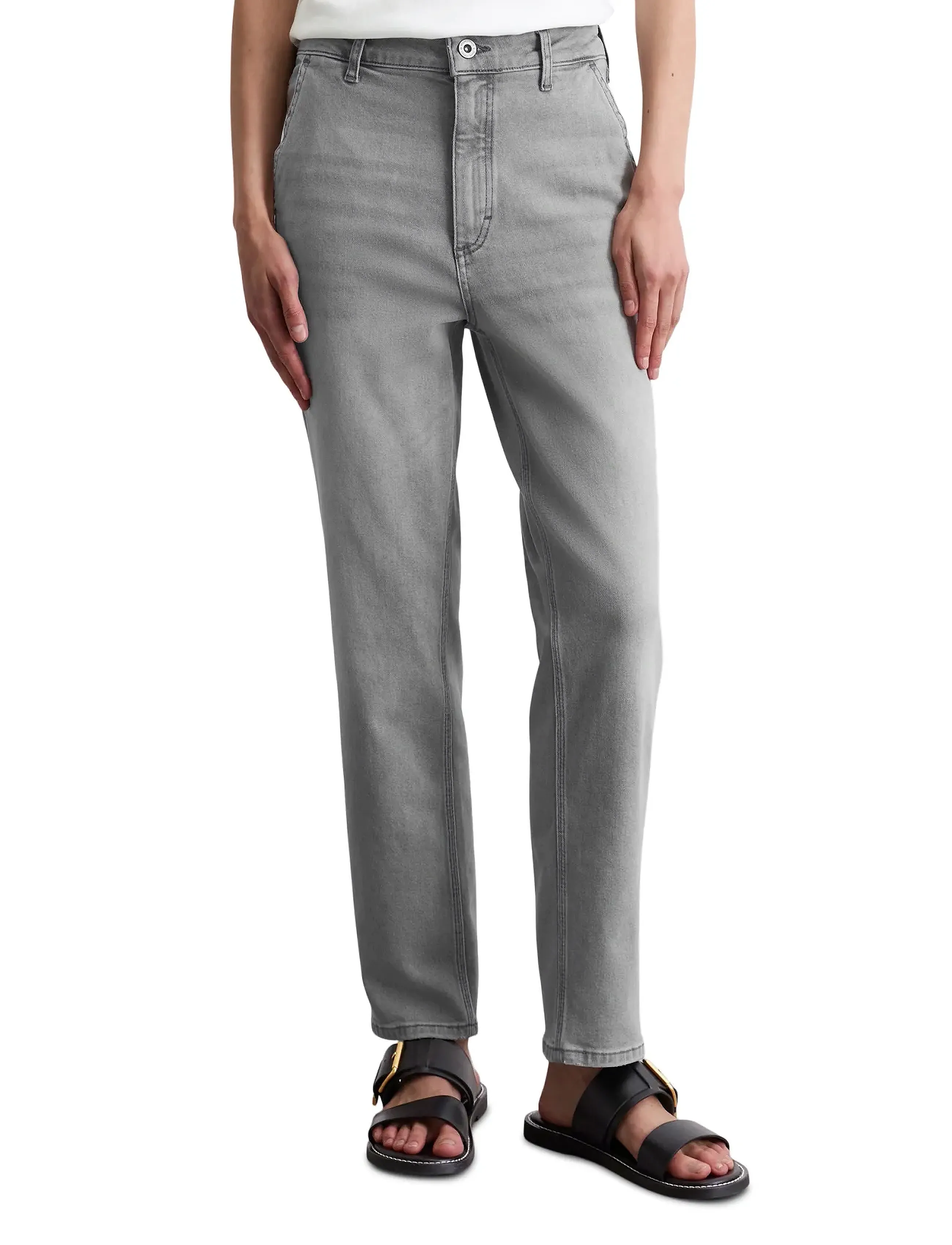 Marc O'Polo DENIM TROUSERS - Jeans - LIGHT GREY AUTHENTIC WASH / grey