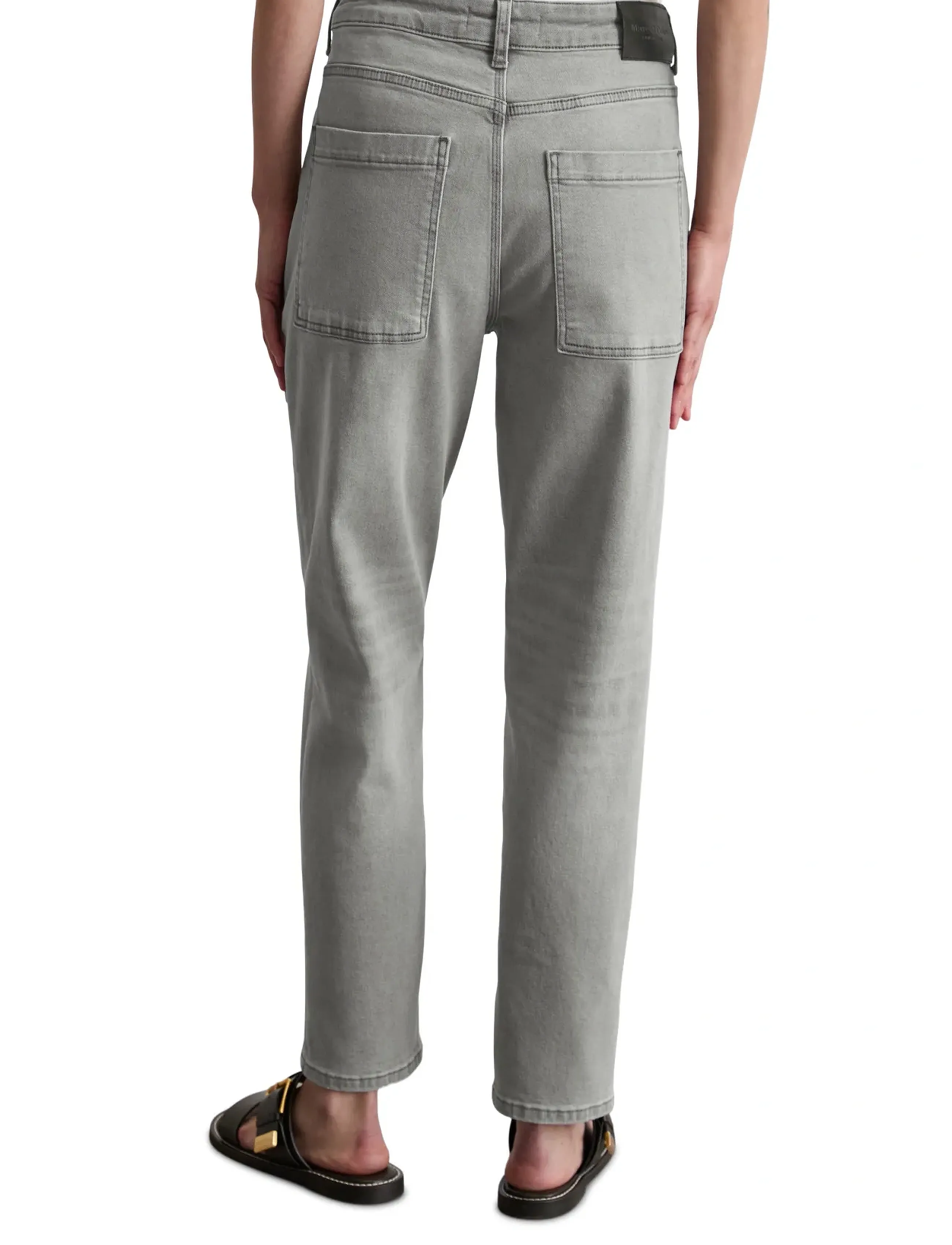 Marc O'Polo - DENIM TROUSERS - džinsa bikses ar tievām starām - light grey authentic wash - 2