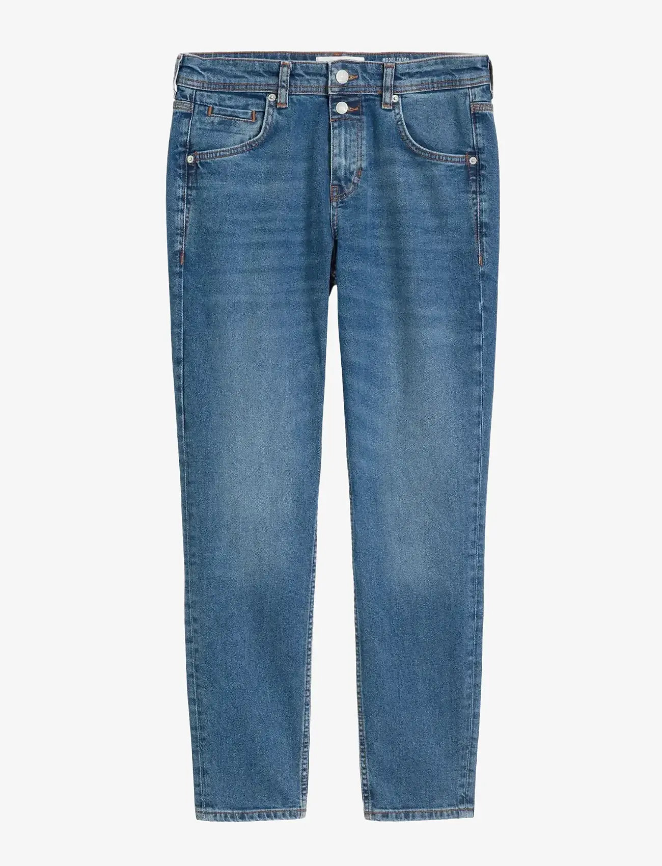 Marc O'Polo - DENIM TROUSERS - slim jeans - sustainable dark blue wash aus - 1