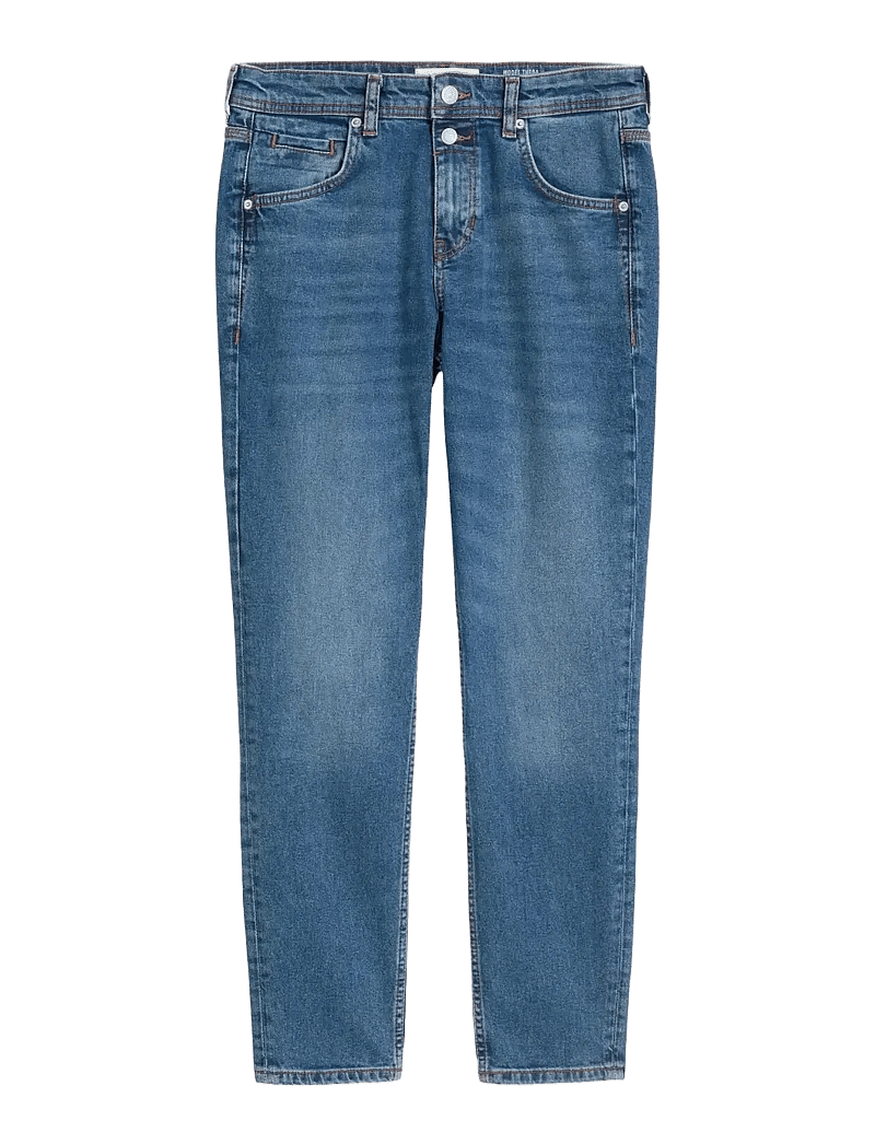 Marc O'Polo - DENIM TROUSERS - slim jeans - sustainable dark blue wash aus - 1