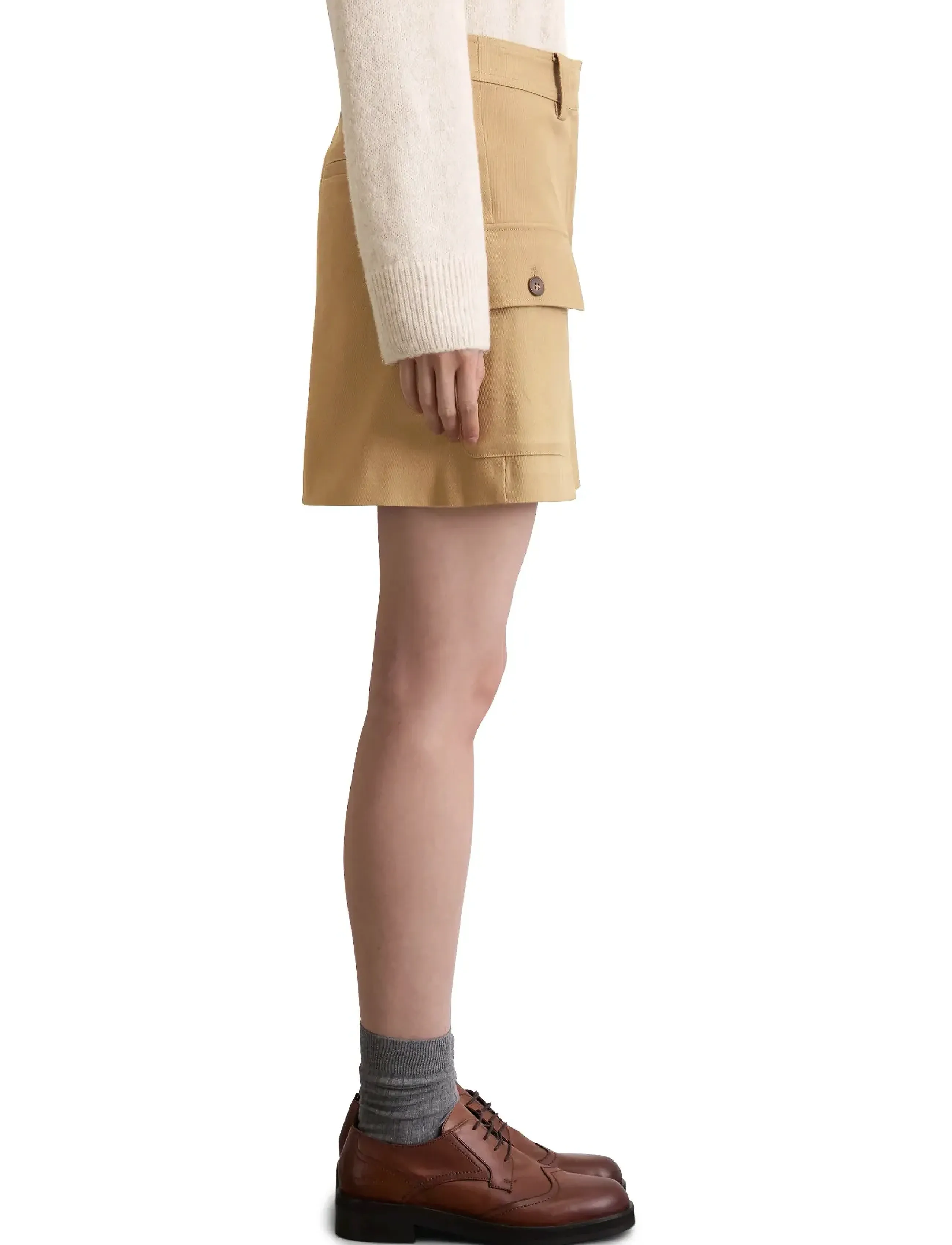 Marc O'Polo - WOVEN SKIRTS - korta kjolar - pure sand - 4