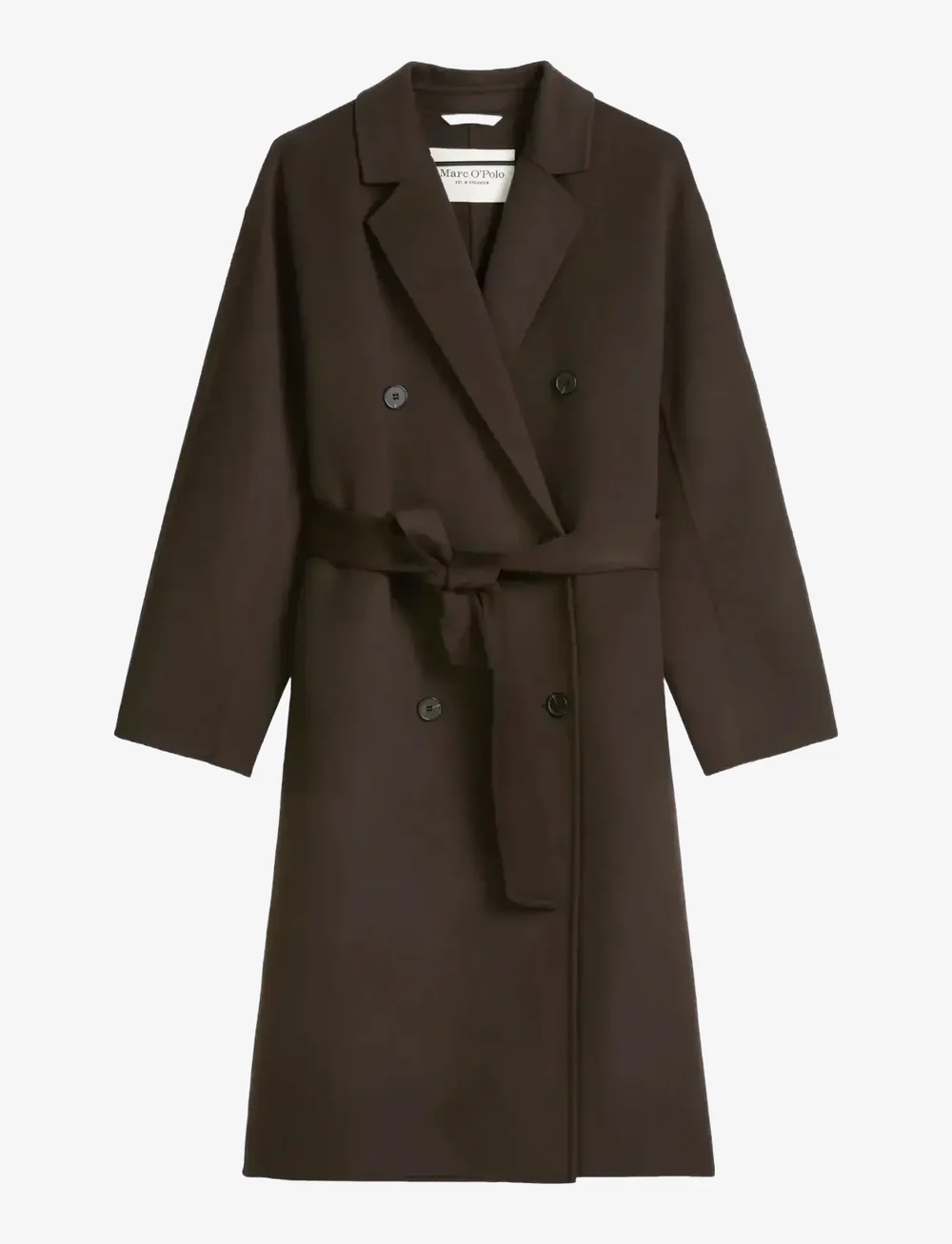 Marc O'Polo - WOVEN COATS - uldfrakker - dark coffee - 1