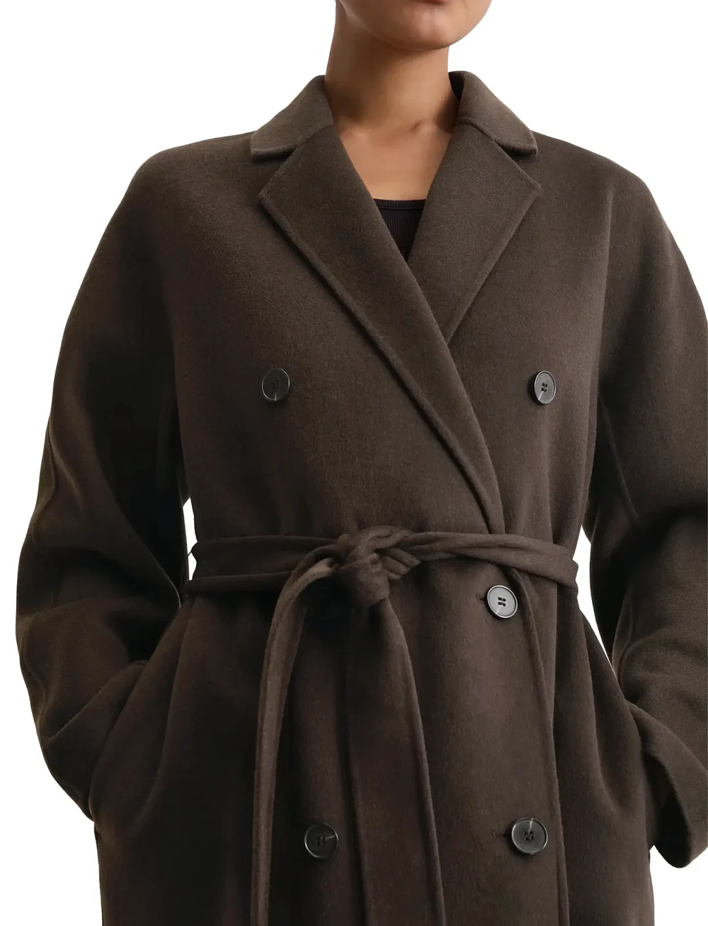 Marc O'Polo - WOVEN COATS - uldfrakker - dark coffee - 3