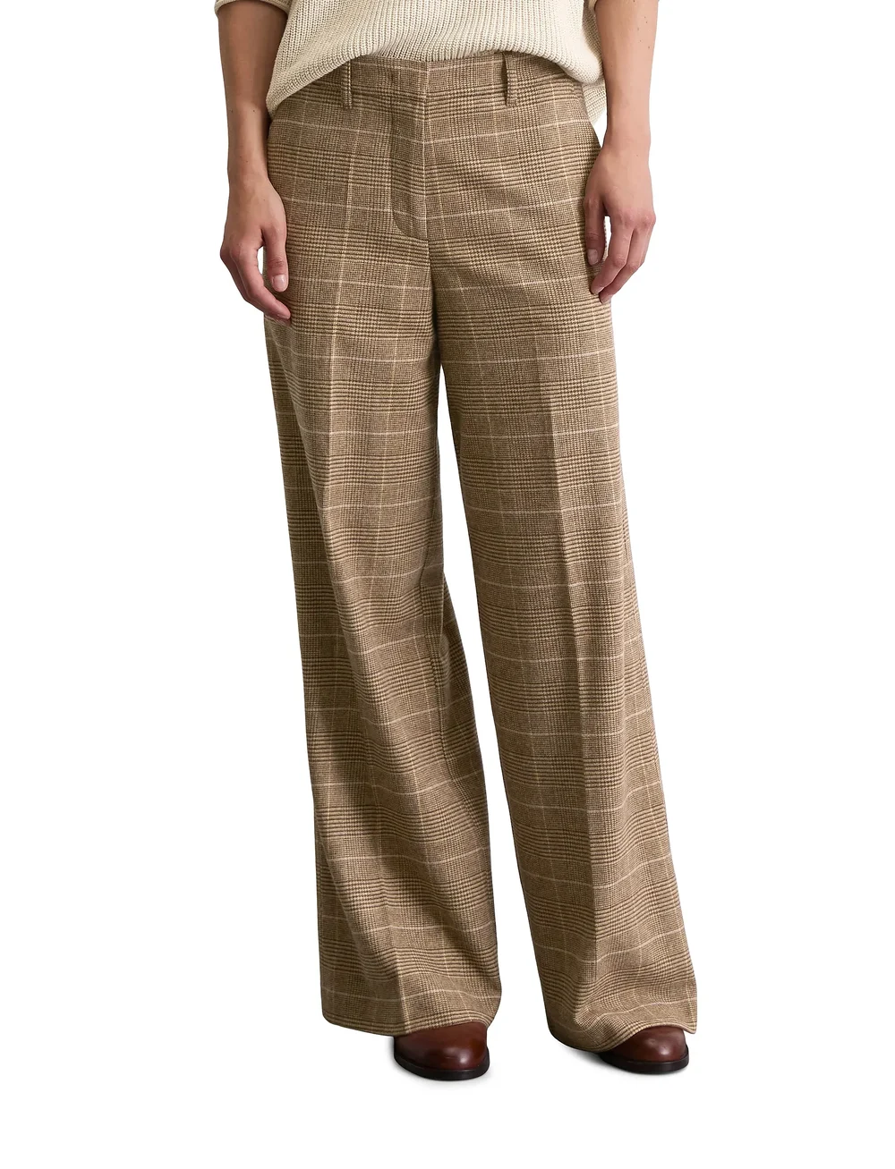 Marc O'Polo - WOVEN PANTS - bukser med brede ben - multi/ - 0