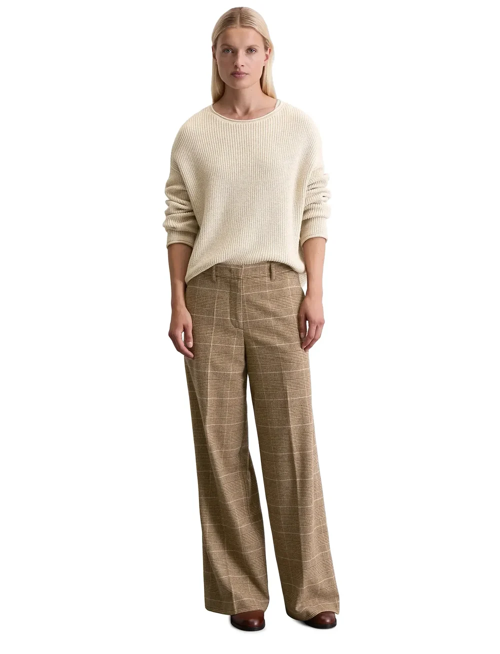 Marc O'Polo - WOVEN PANTS - bukser med brede ben - multi/ - 5