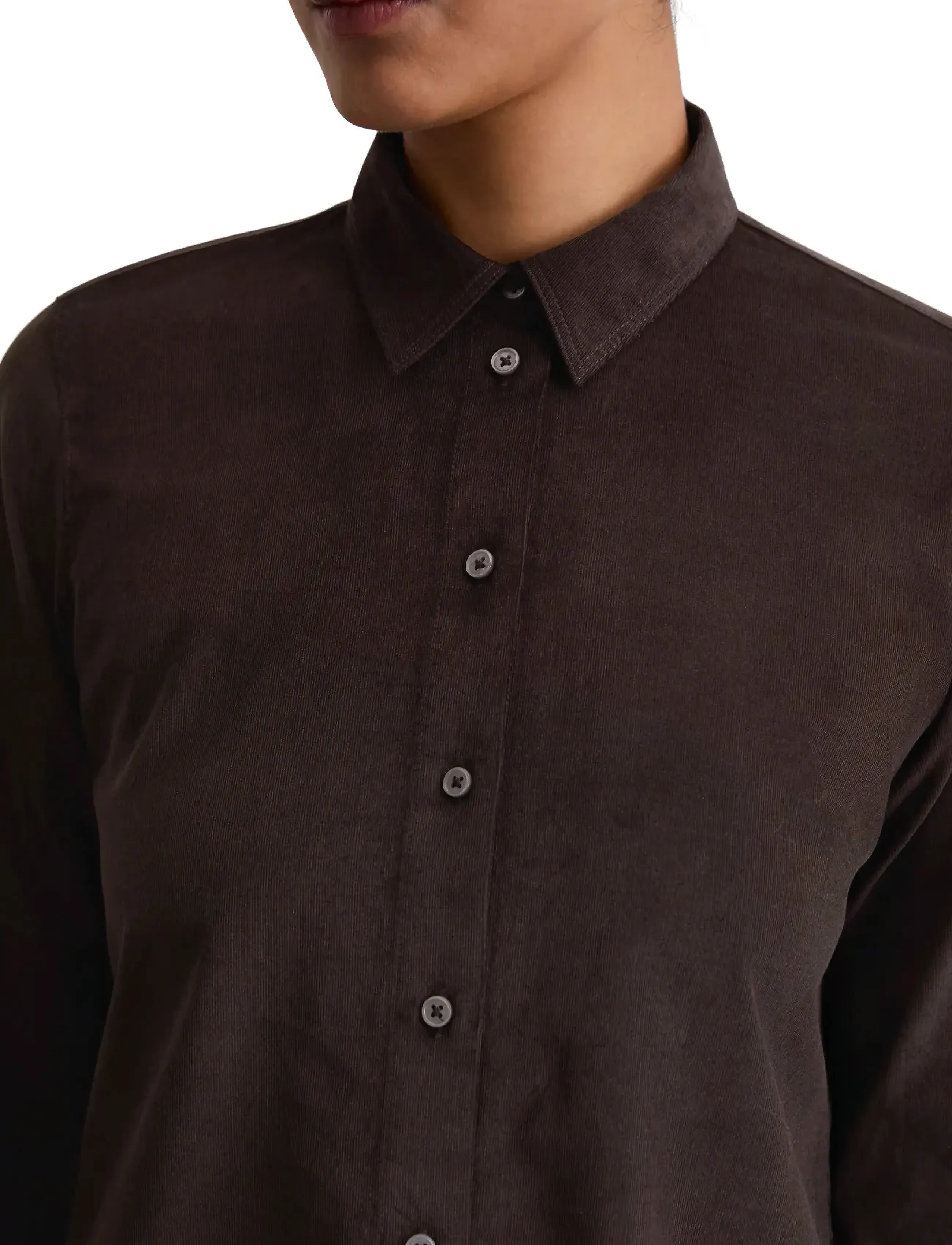 Marc O'Polo - SHIRTS/BLOUSES LONG SLEEVE - dark coffee - 3