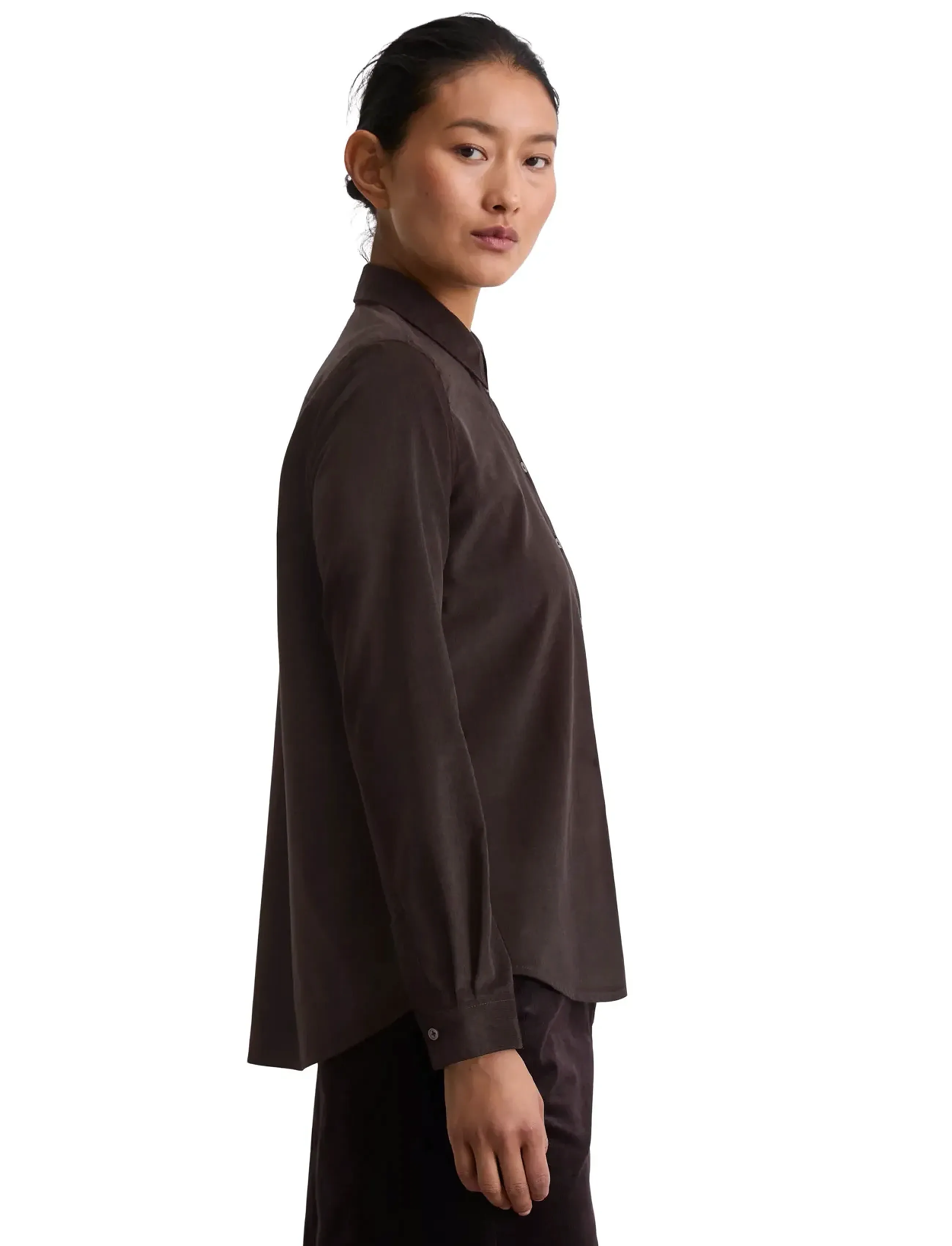 Marc O'Polo - SHIRTS/BLOUSES LONG SLEEVE - dark coffee - 4