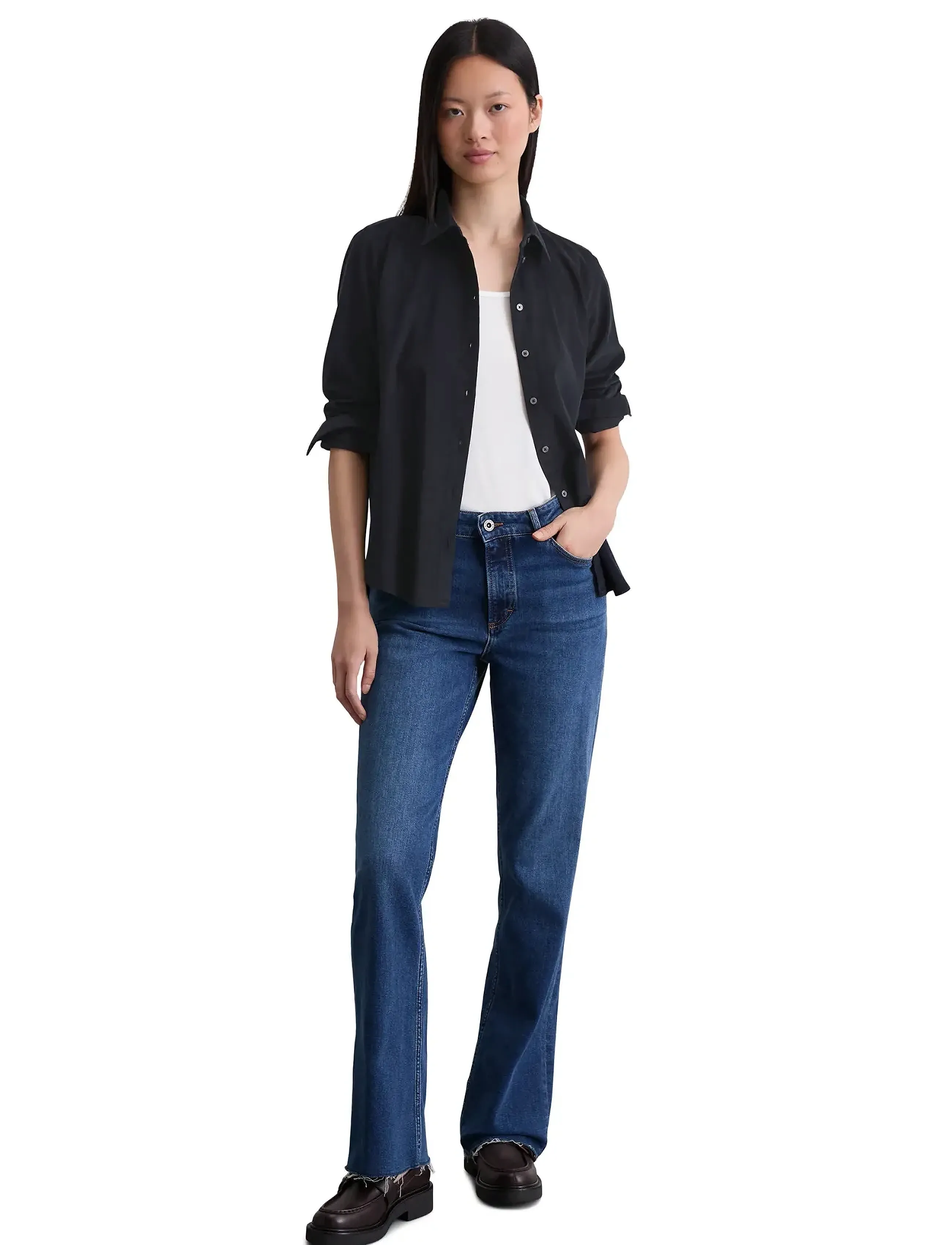Marc O'Polo - SHIRTS/BLOUSES LONG SLEEVE - long-sleeved shirts - deep night blue - 5
