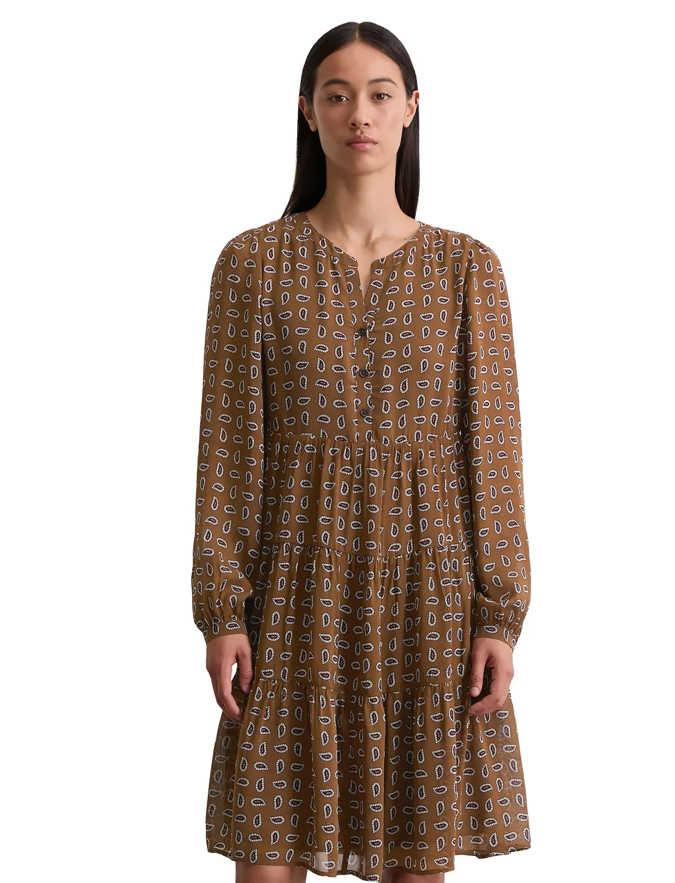 Marc O'Polo Woven Dresses, 42, Braun - Short Dress, Frauen