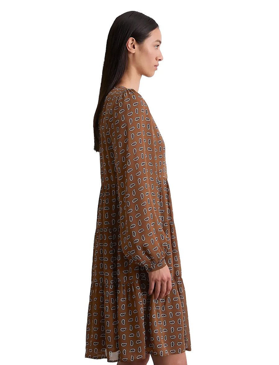 Marc O'Polo - WOVEN DRESSES - stuttir kjólar - multi/warm brown - 4