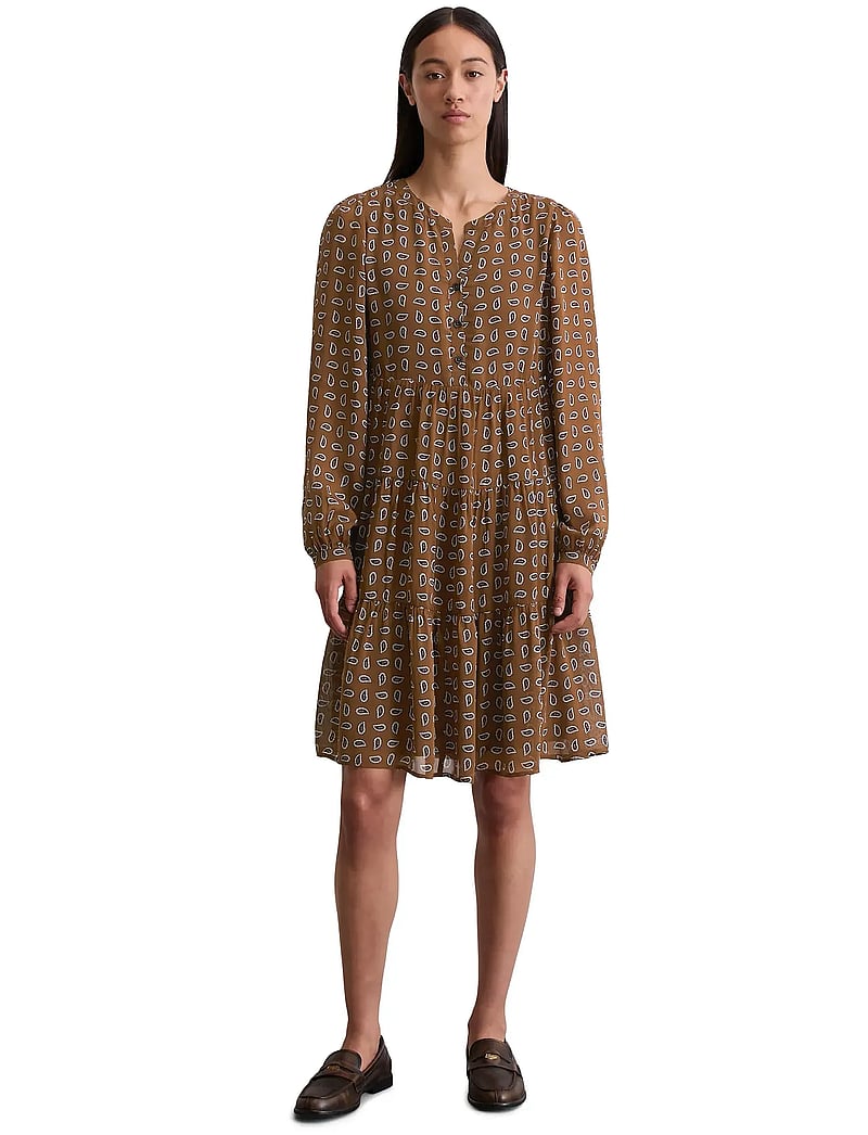 Marc O'Polo - WOVEN DRESSES - korta klänningar - multi/warm brown - 5