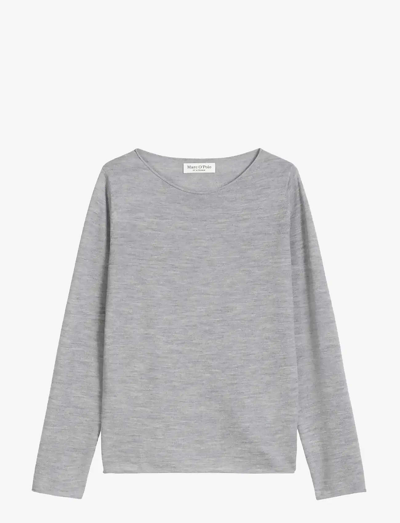 Marc O'Polo - PULLOVER LONG SLEEVE - striktrøjer - grey granite melange - 1