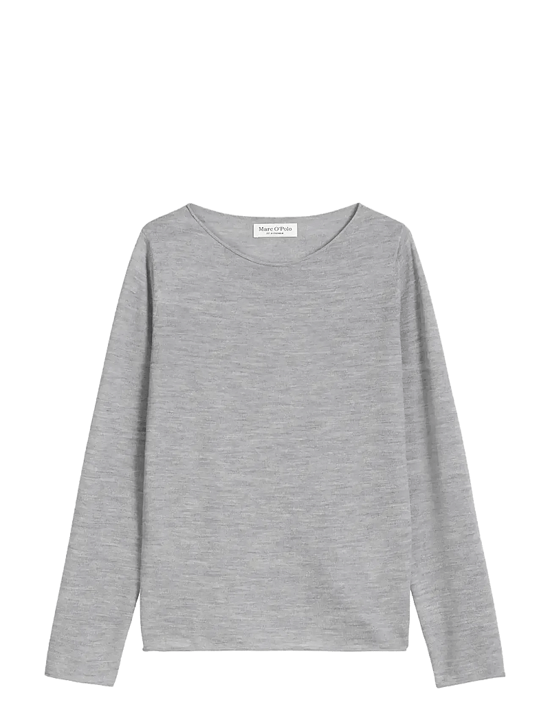 Marc O'Polo - PULLOVER LONG SLEEVE - striktrøjer - grey granite melange - 1