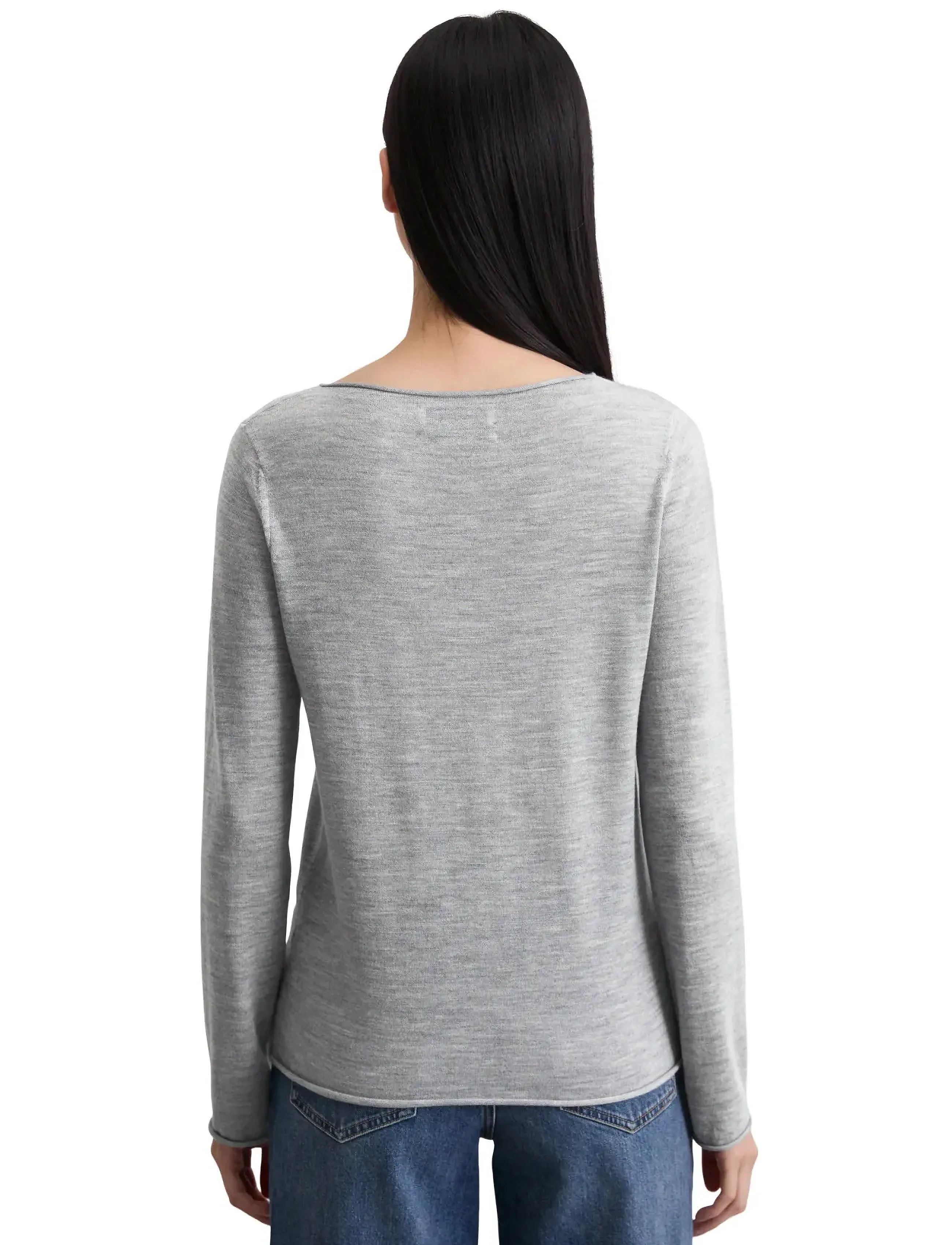 Marc O'Polo - PULLOVER LONG SLEEVE - jumpers - grey granite melange - 2