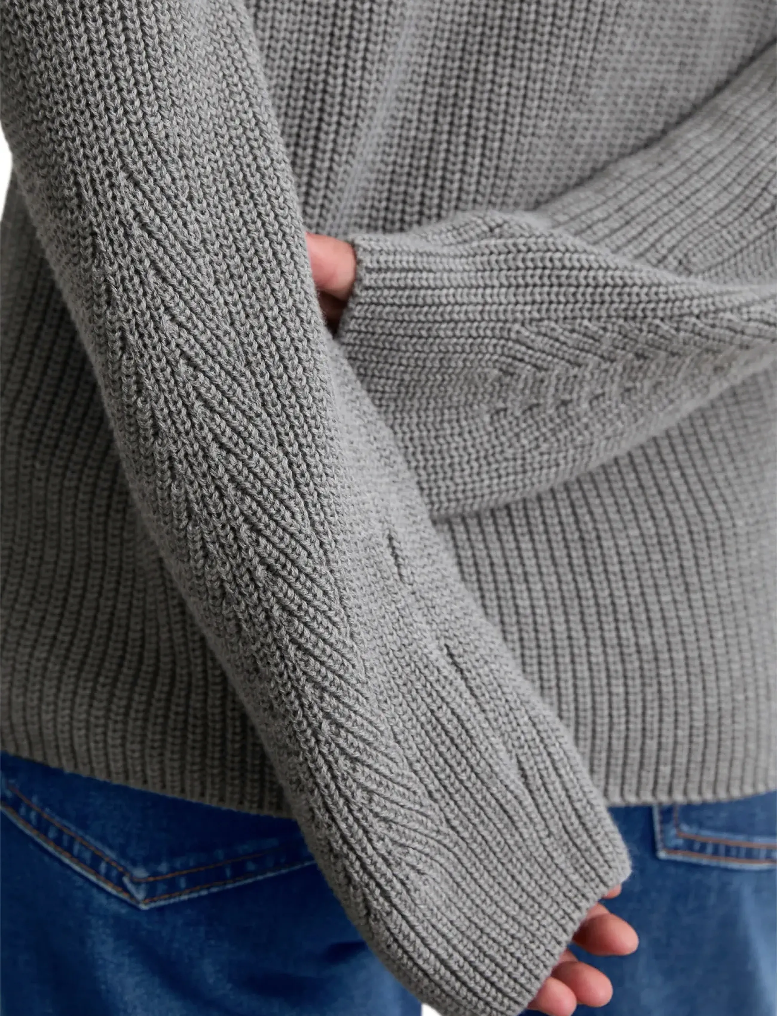 Marc O'Polo - PULLOVER LONG SLEEVE - grey granite melange - 3