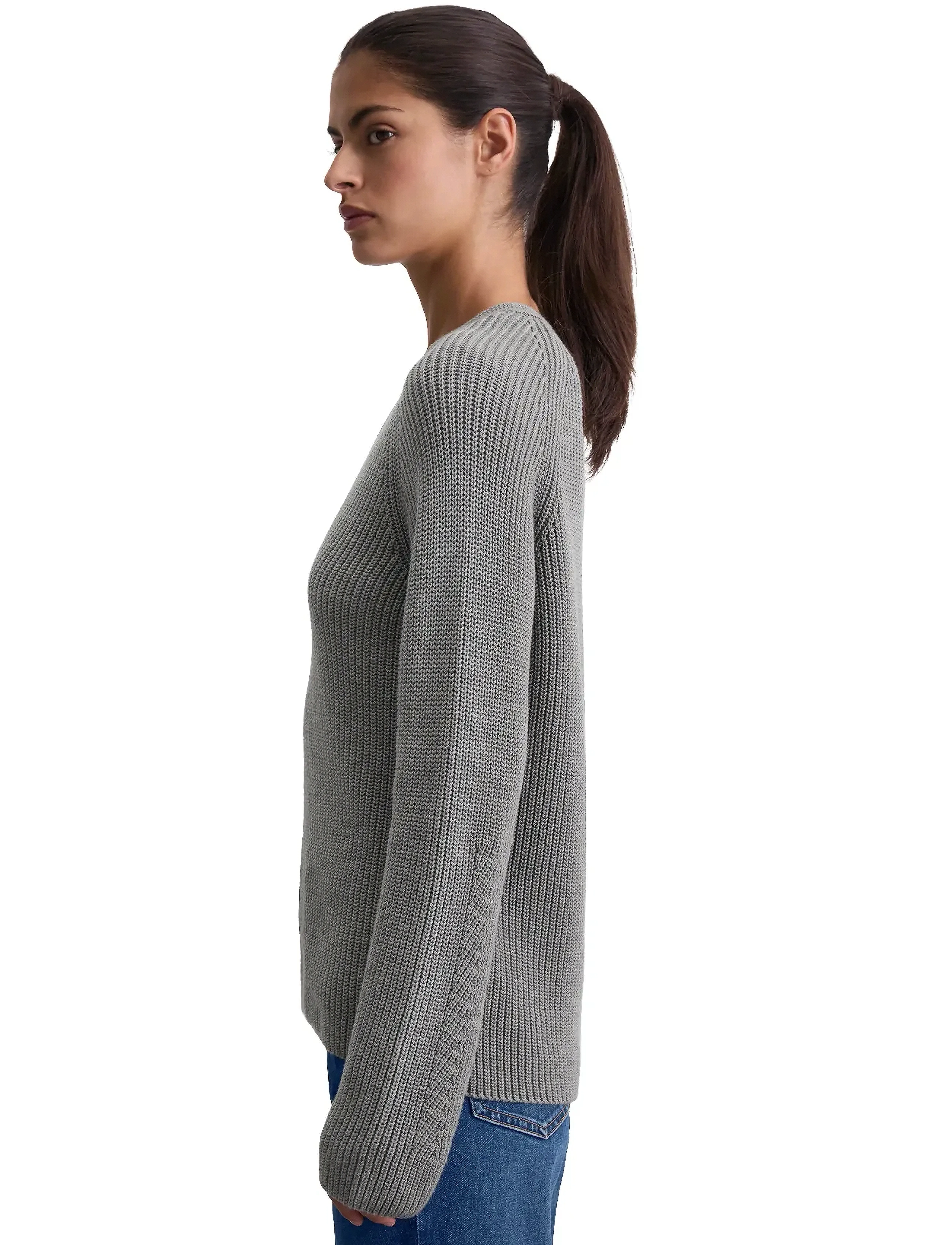 Marc O'Polo - PULLOVER LONG SLEEVE - grey granite melange - 4