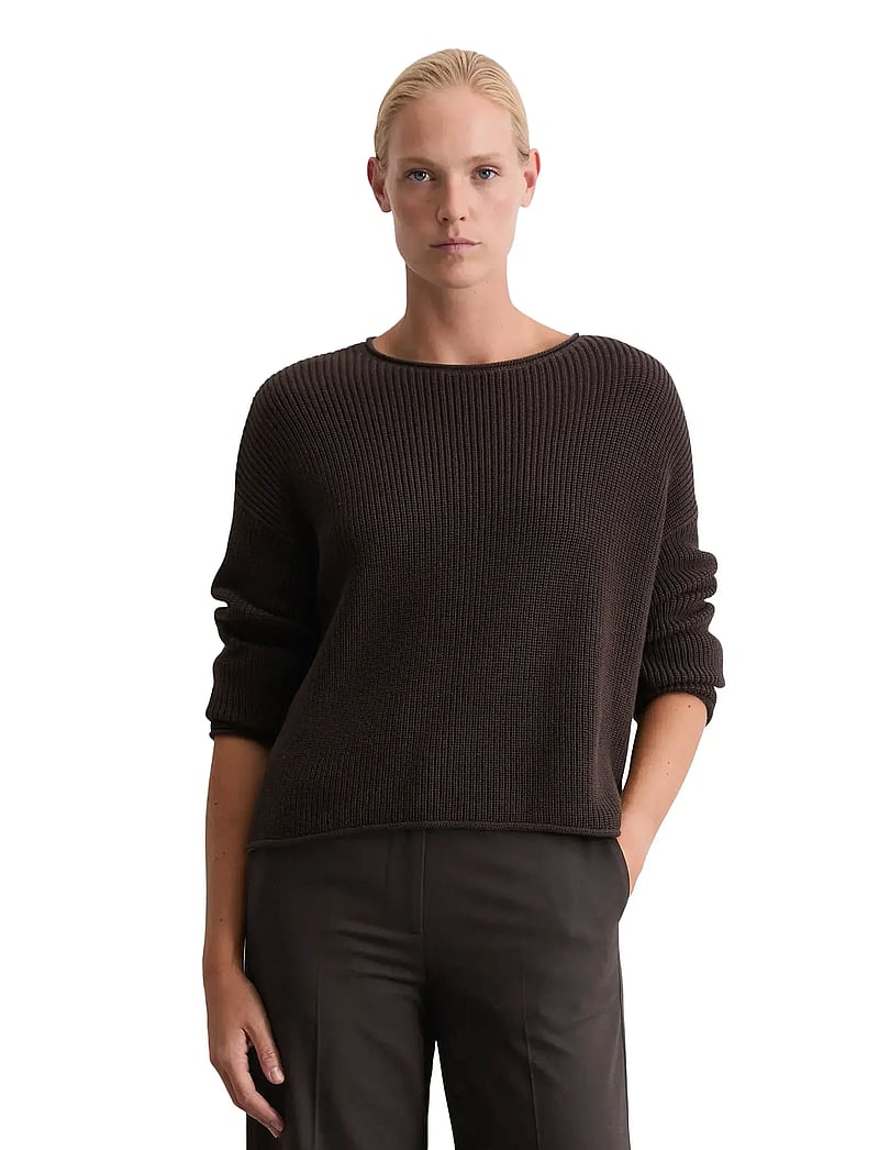 Marc O'Polo - PULLOVER LONG SLEEVE - dark coffee - 0