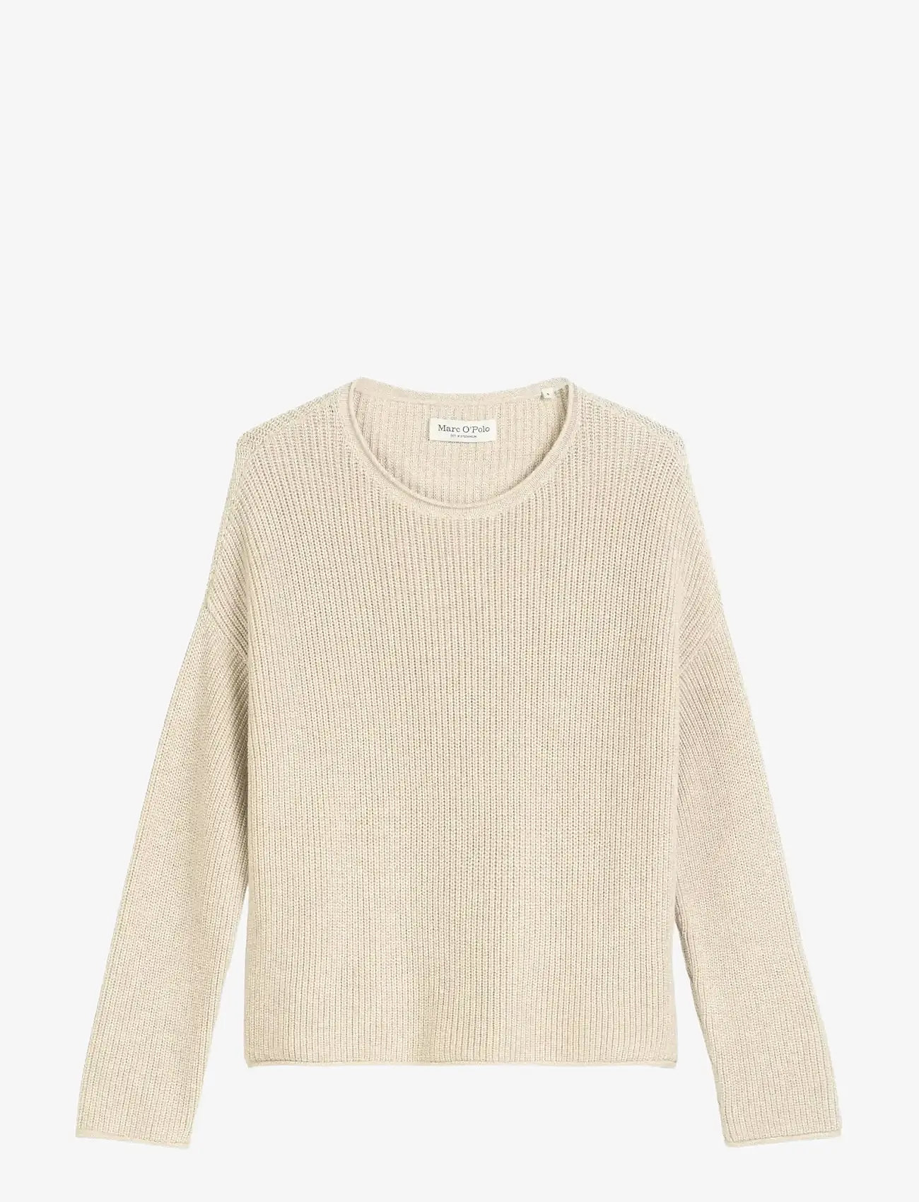 Marc O'Polo - PULLOVER LONG SLEEVE - stickade tröjor - sandy melange - 1