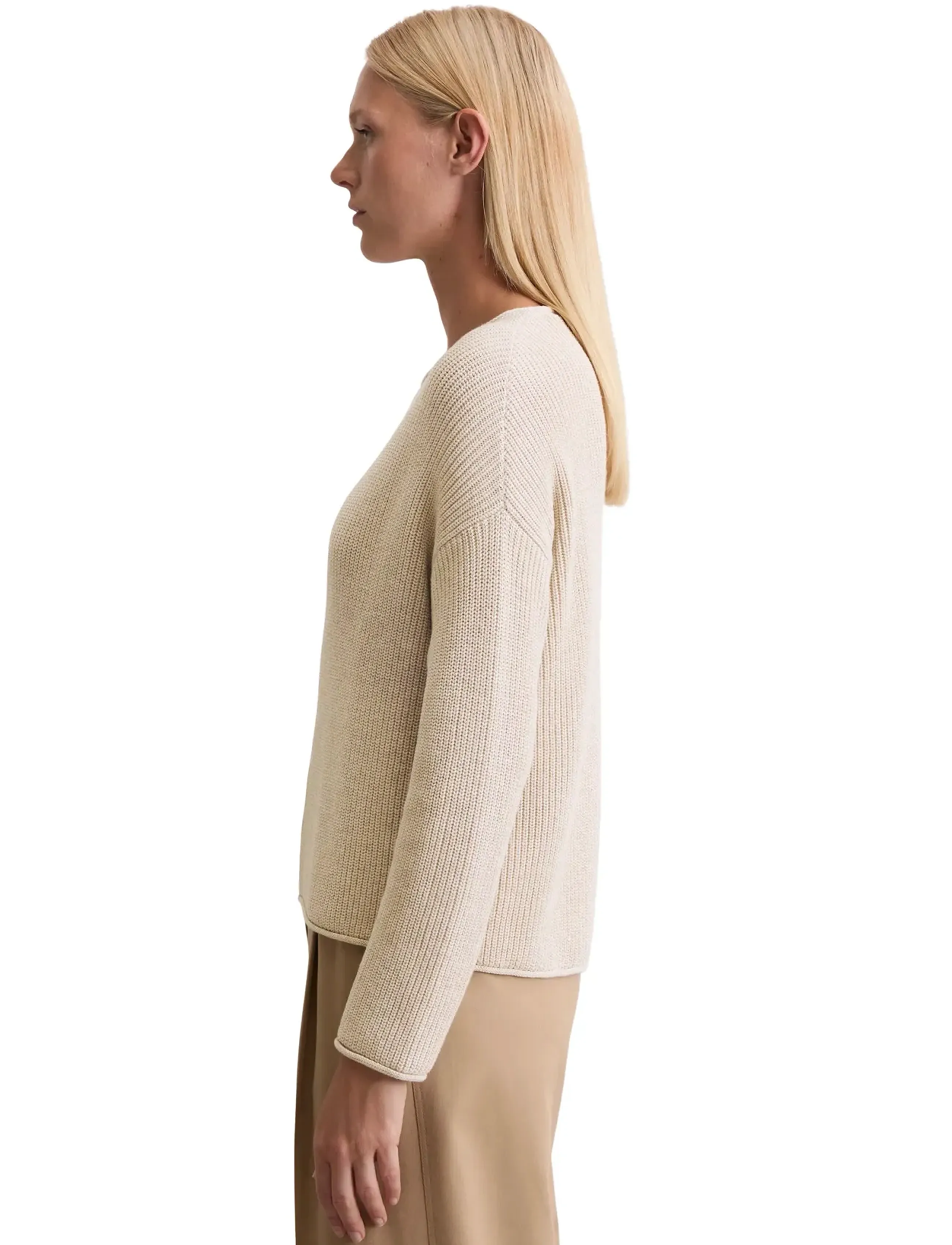 Marc O'Polo - PULLOVER LONG SLEEVE - sandy melange - 4