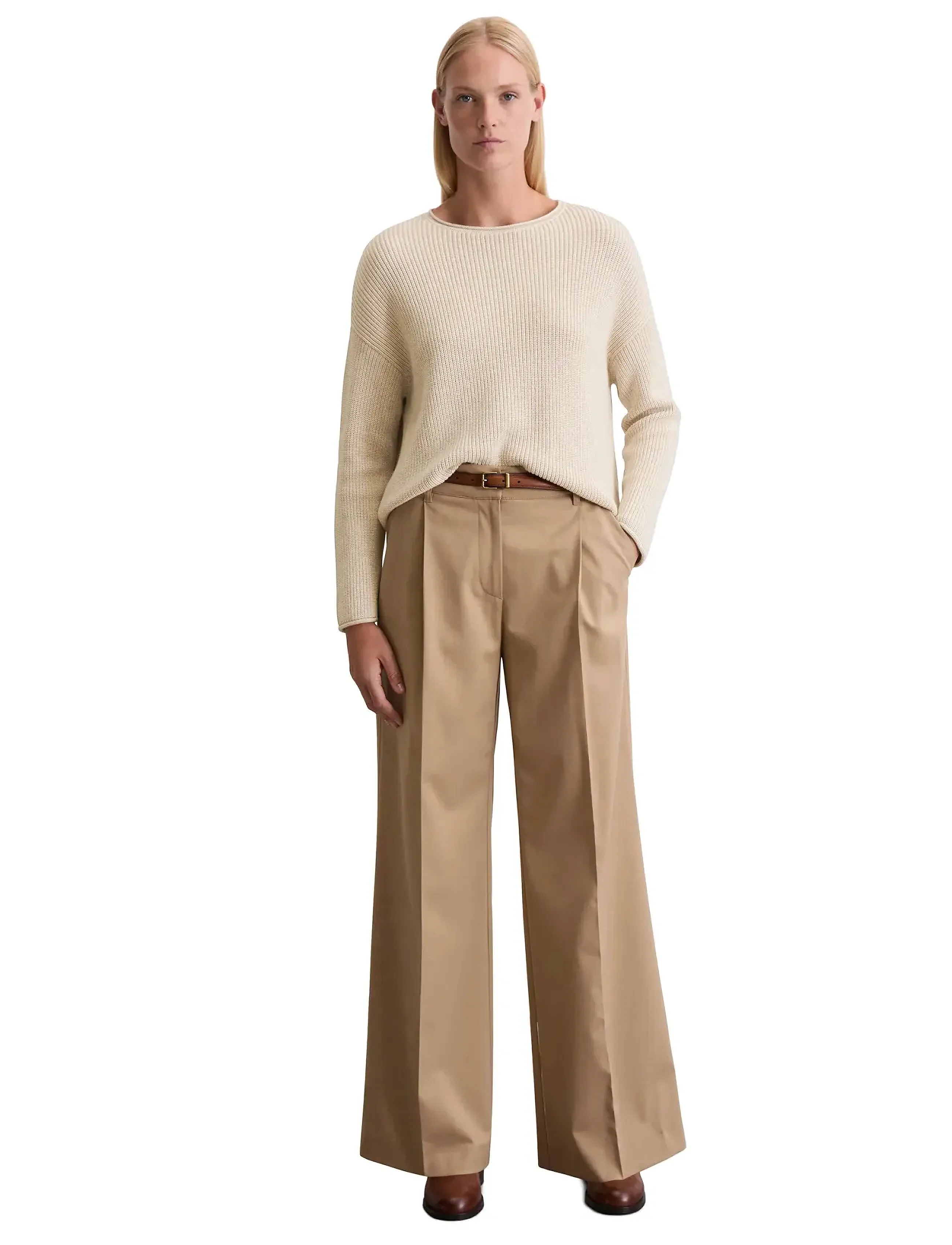 Marc O'Polo - PULLOVER LONG SLEEVE - sandy melange - 5