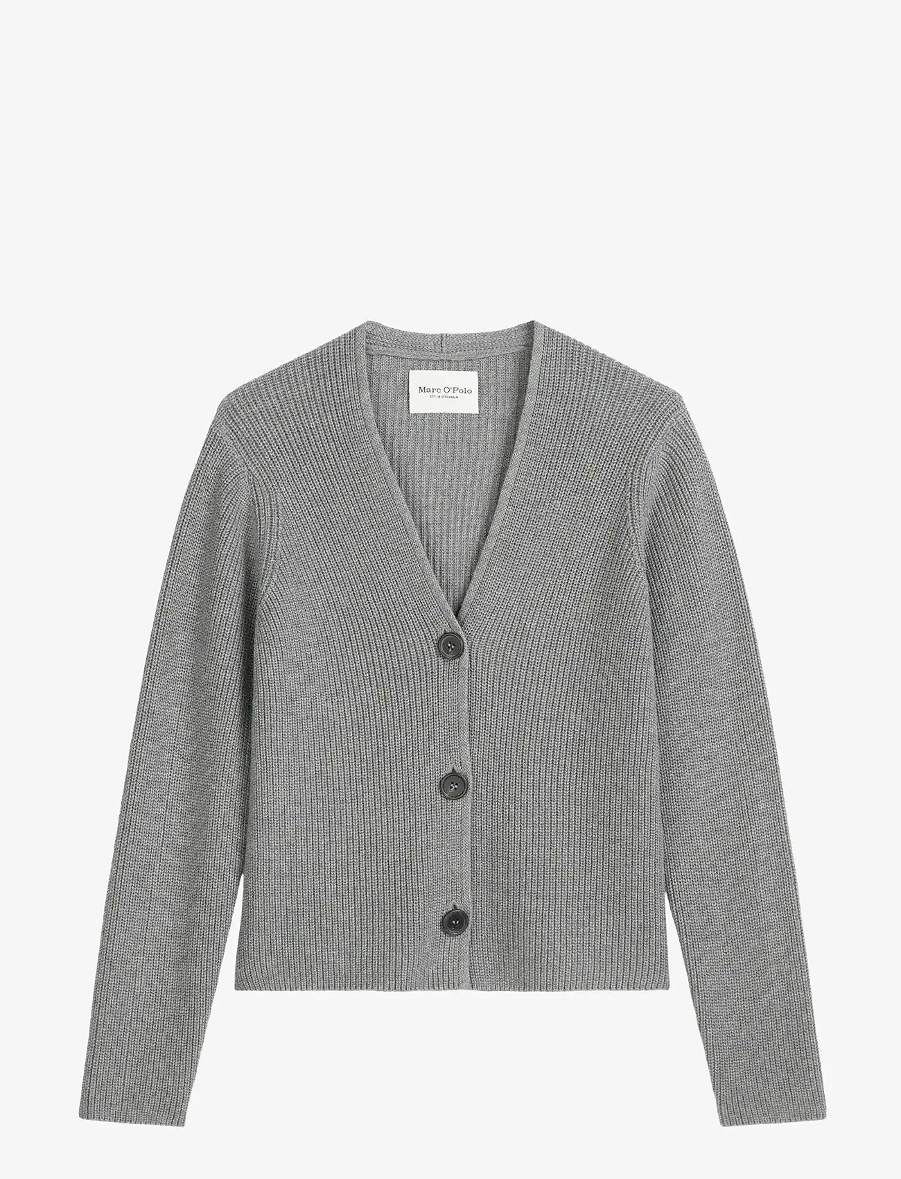 Marc O'Polo - CARDIGANS LONG SLEEVE - cardigans - grey granite melange - 1