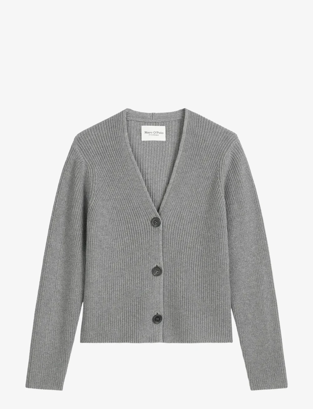 Marc O'Polo - CARDIGANS LONG SLEEVE - cardigans - grey granite melange - 1