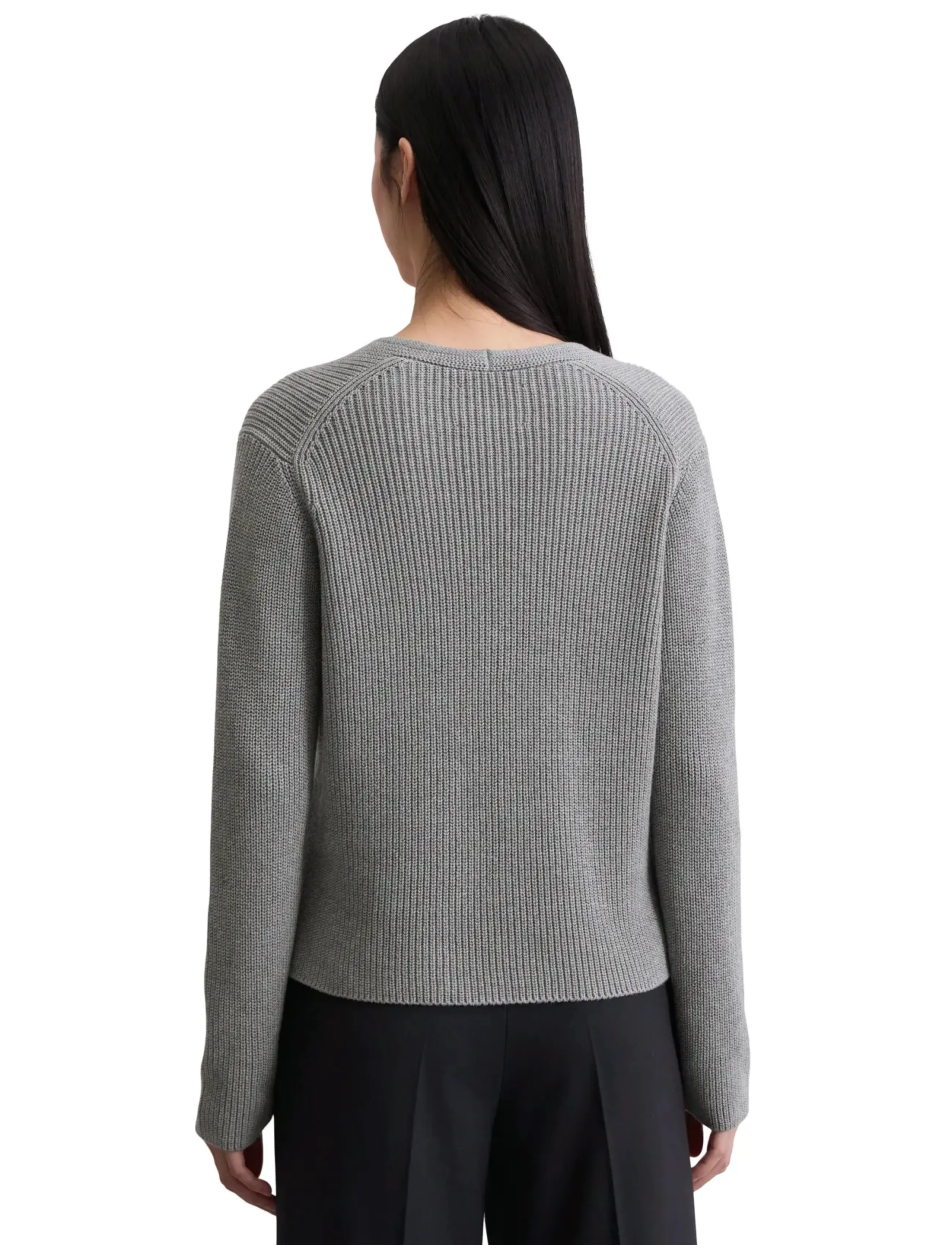 Marc O'Polo - CARDIGANS LONG SLEEVE - koftor - grey granite melange - 2