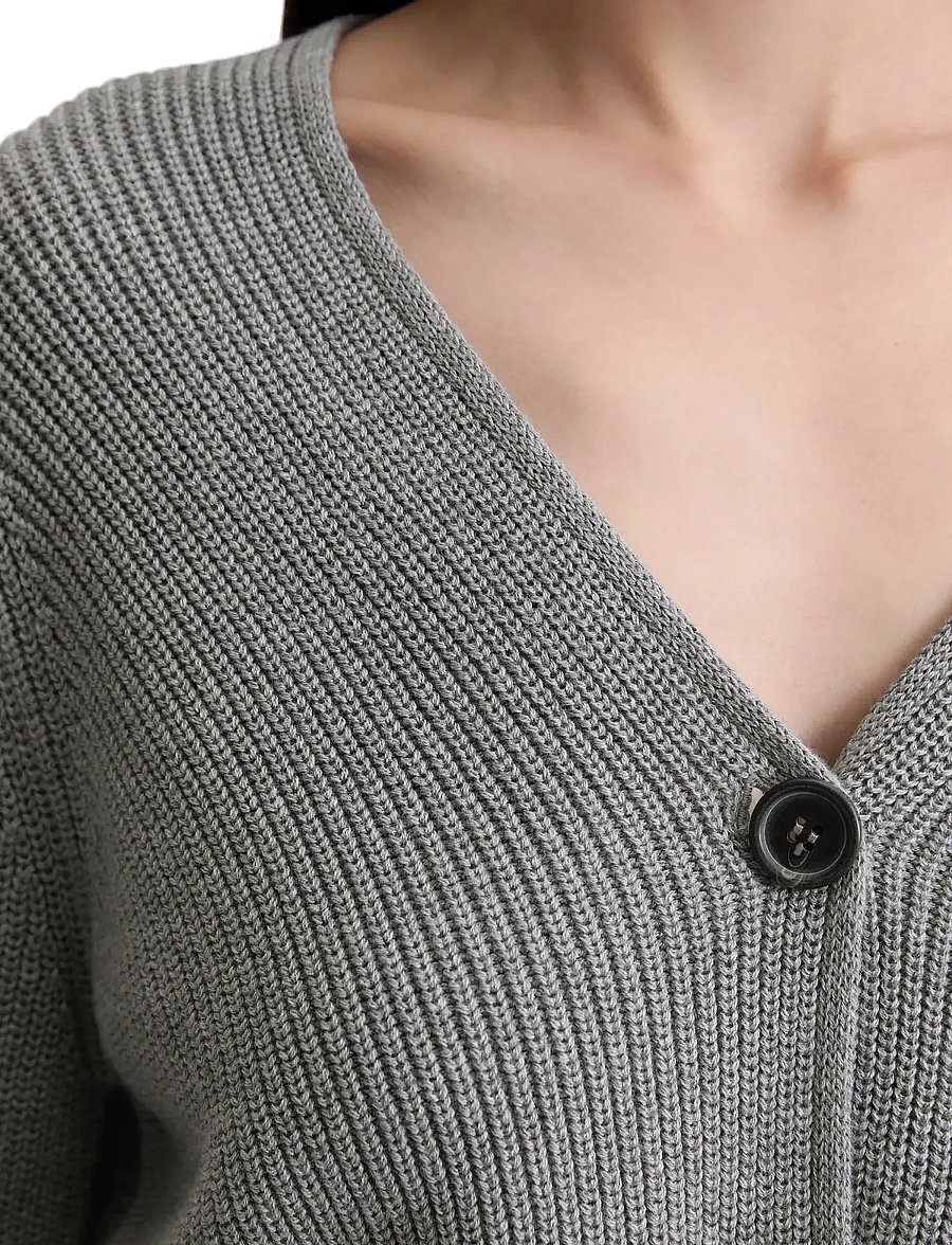 Marc O'Polo - CARDIGANS LONG SLEEVE - koftor - grey granite melange - 3