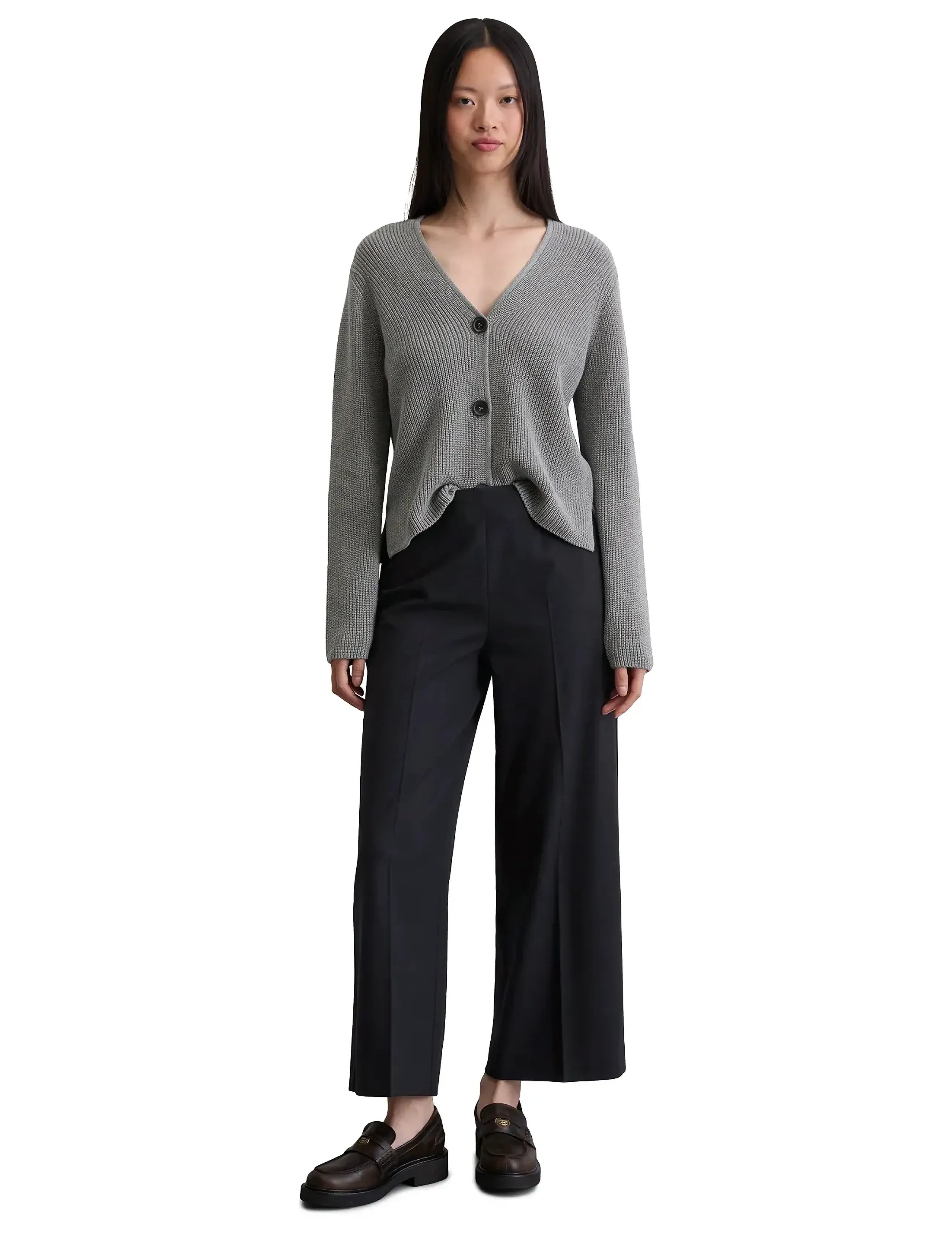 Marc O'Polo - CARDIGANS LONG SLEEVE - koftor - grey granite melange - 5
