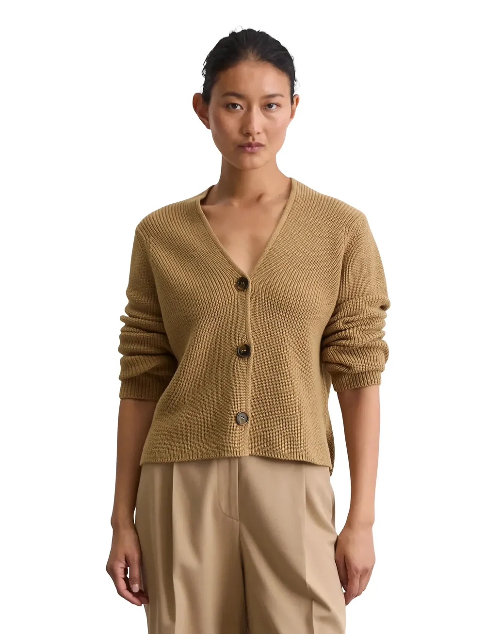 Marc O'Polo - CARDIGANS LONG SLEEVE - koftor - pure sand - 0