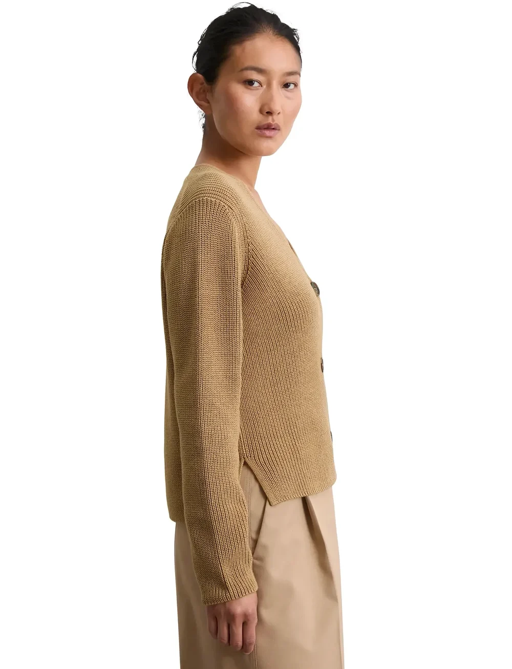 Marc O'Polo - CARDIGANS LONG SLEEVE - koftor - pure sand - 4