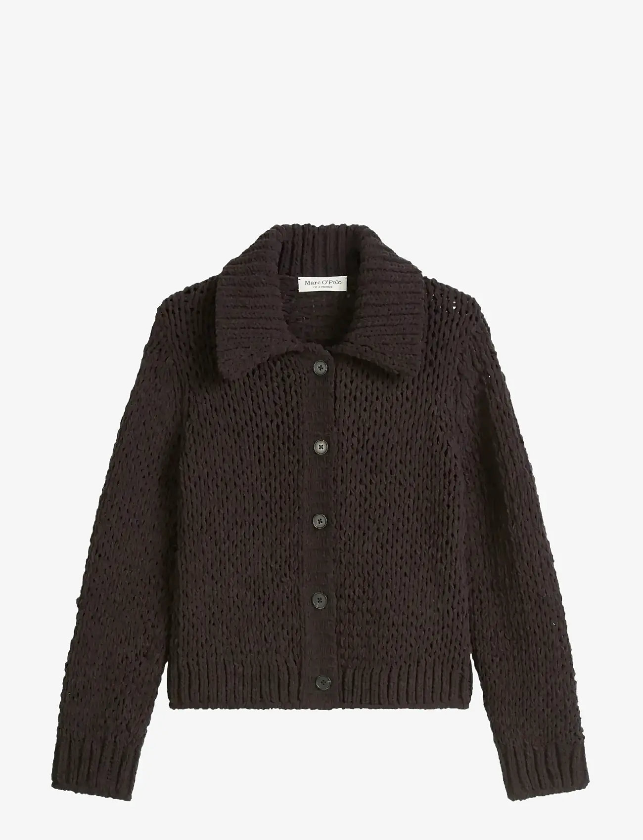 Marc O'Polo - CARDIGANS LONG SLEEVE - koftor - dark coffee - 1