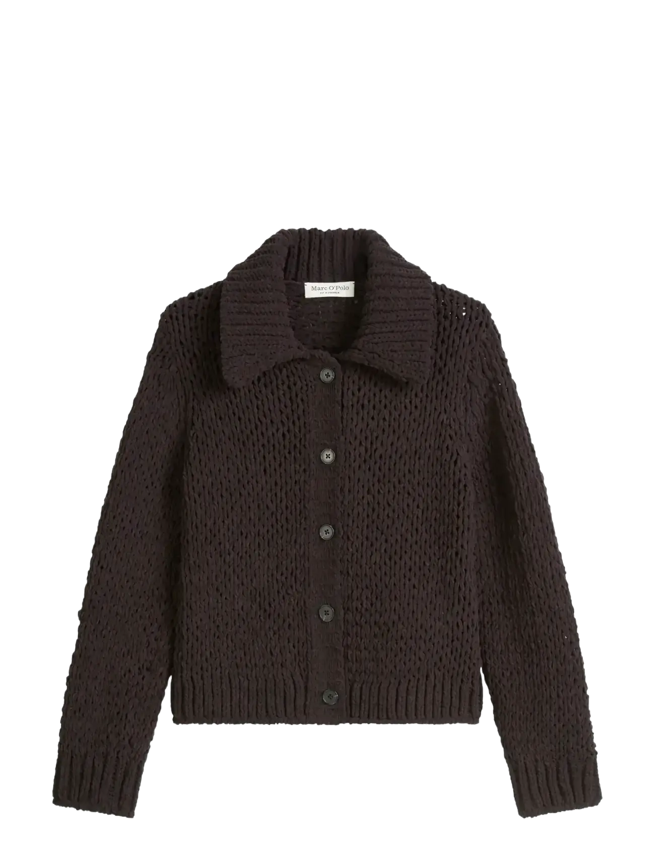 Marc O'Polo CARDIGANS LONG SLEEVE - Cardigans - DARK COFFEE / brown