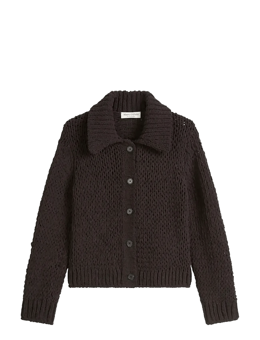 Marc O'Polo - CARDIGANS LONG SLEEVE - strickjacken - dark coffee - 1
