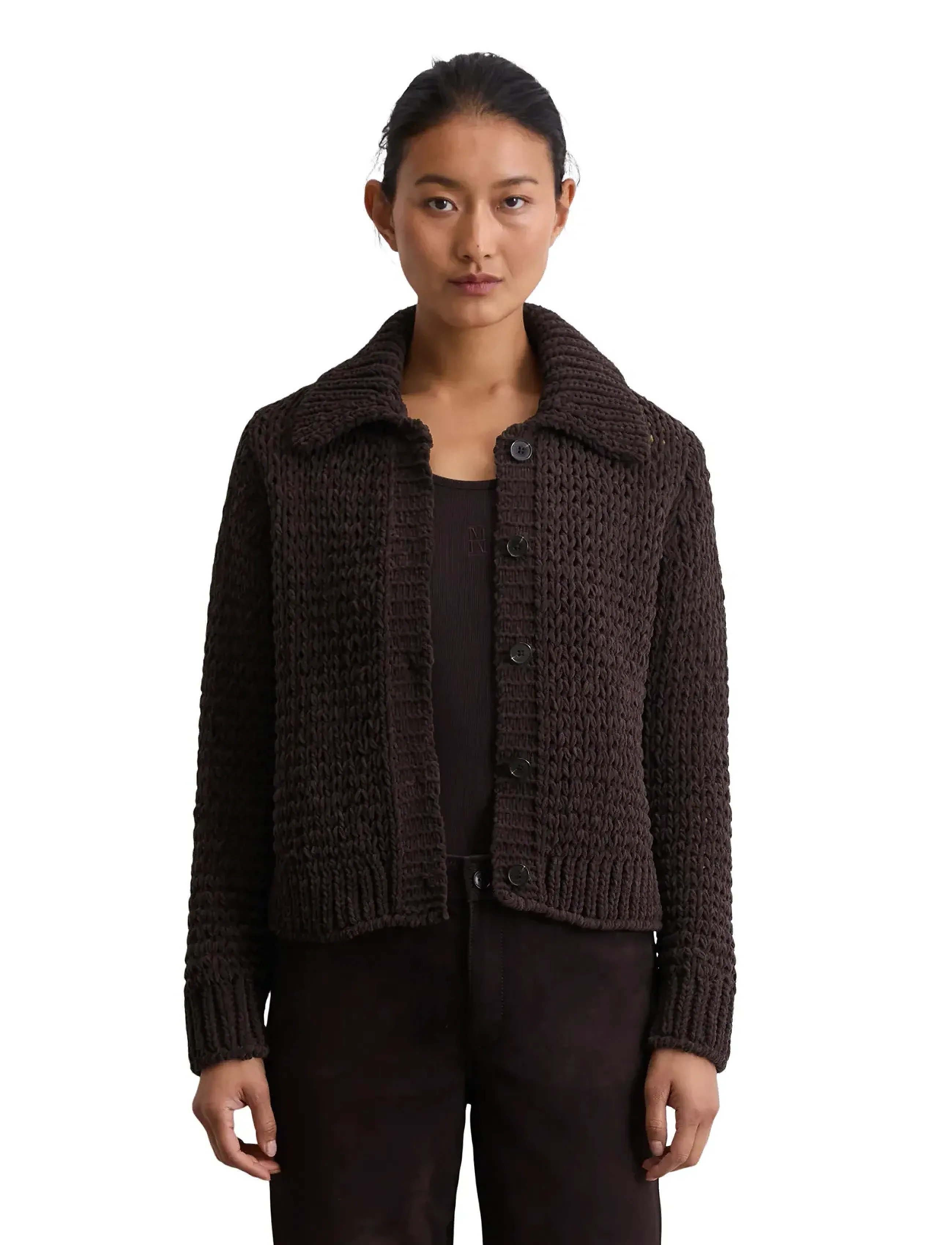 Marc O'Polo Cardigans Long Sleeve, M, Knitwear, Braun - Cardigans, Frauen