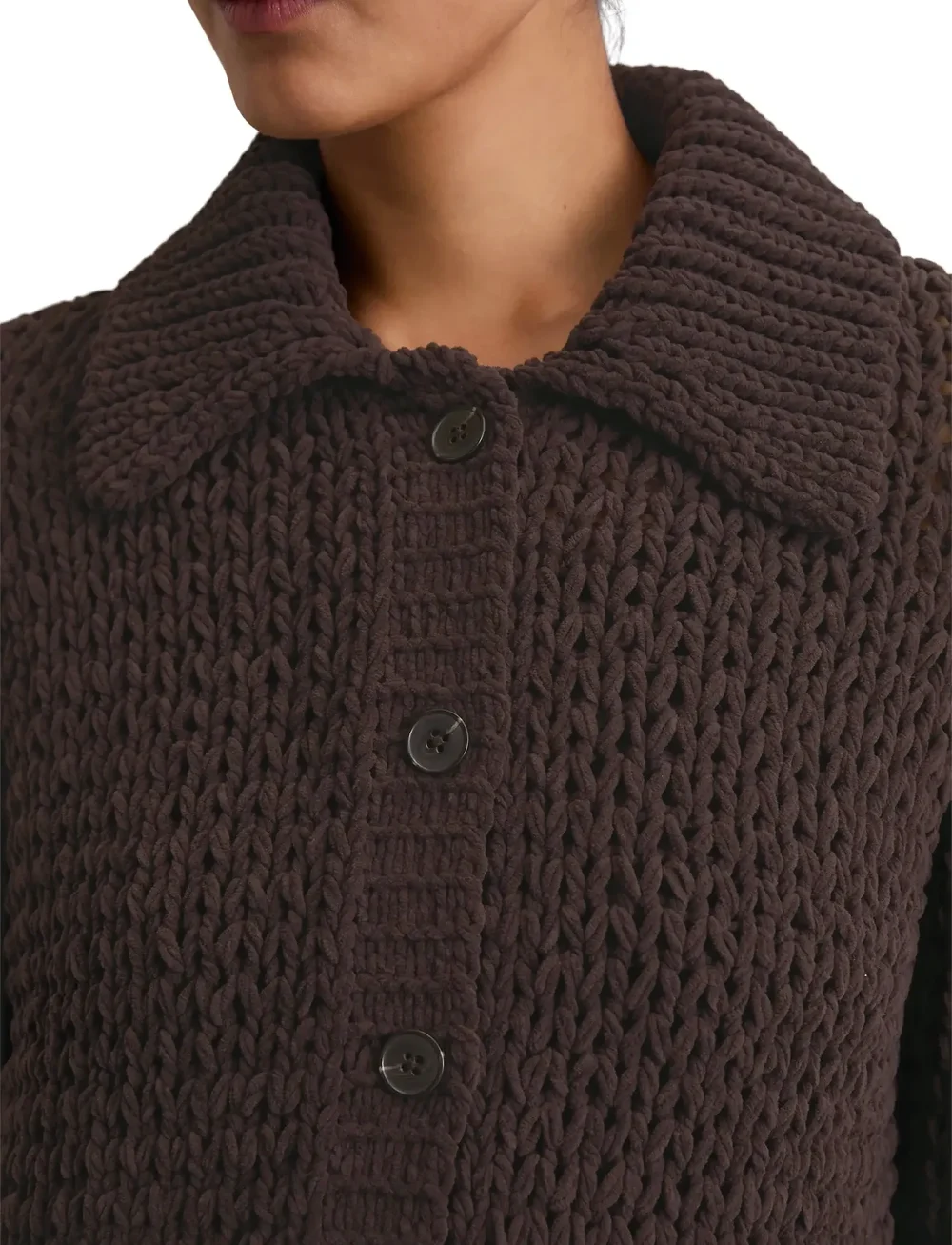 Marc O'Polo - CARDIGANS LONG SLEEVE - cardigans - dark coffee - 3