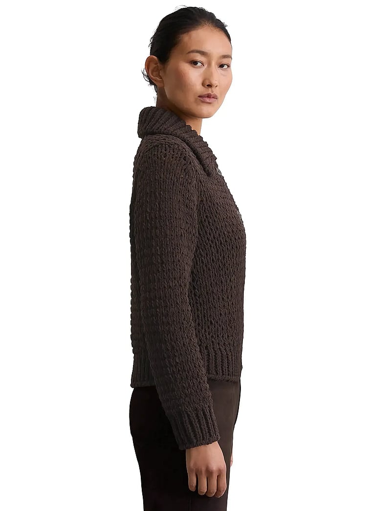 Marc O'Polo - CARDIGANS LONG SLEEVE - cardigans - dark coffee - 4