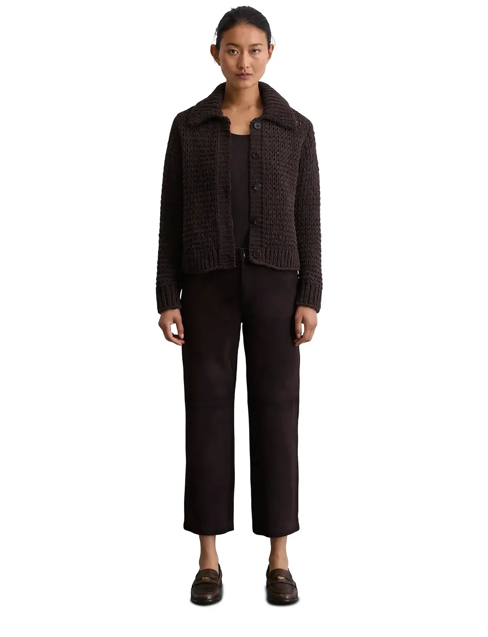 Marc O'Polo - CARDIGANS LONG SLEEVE - cardigans - dark coffee - 5