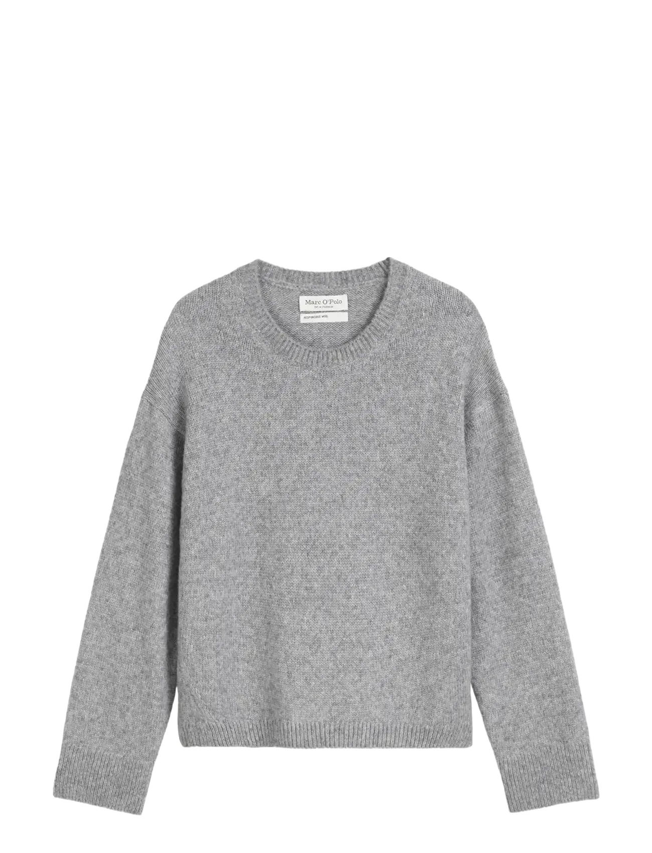 Marc O'Polo PULLOVER LONG SLEEVE - Tøj - GREY GRANITE MELANGE / grey